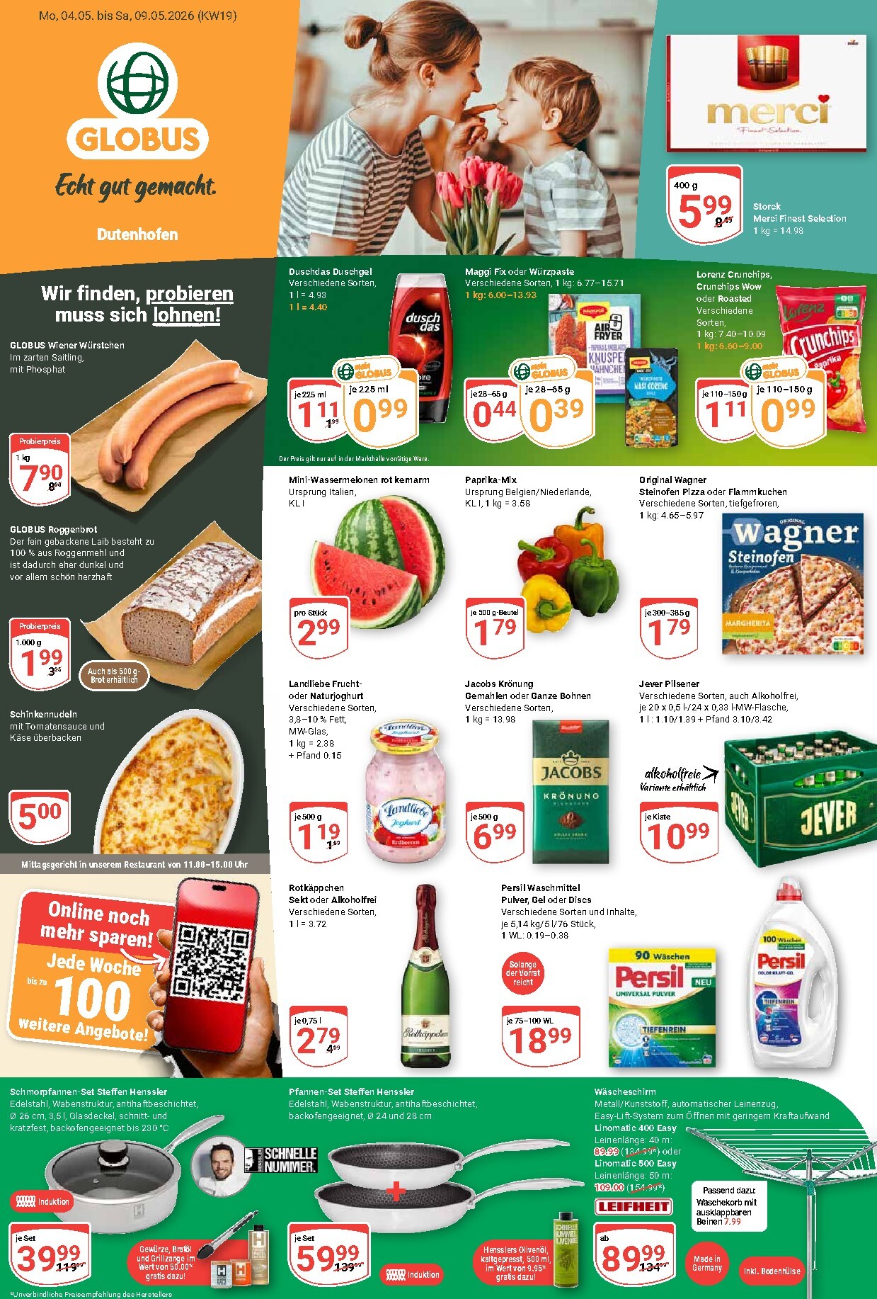 Globus - Dutenhofen Prospekt nächste Woche – von Montag 04.05.2026 bis Samstag 09.05.2026