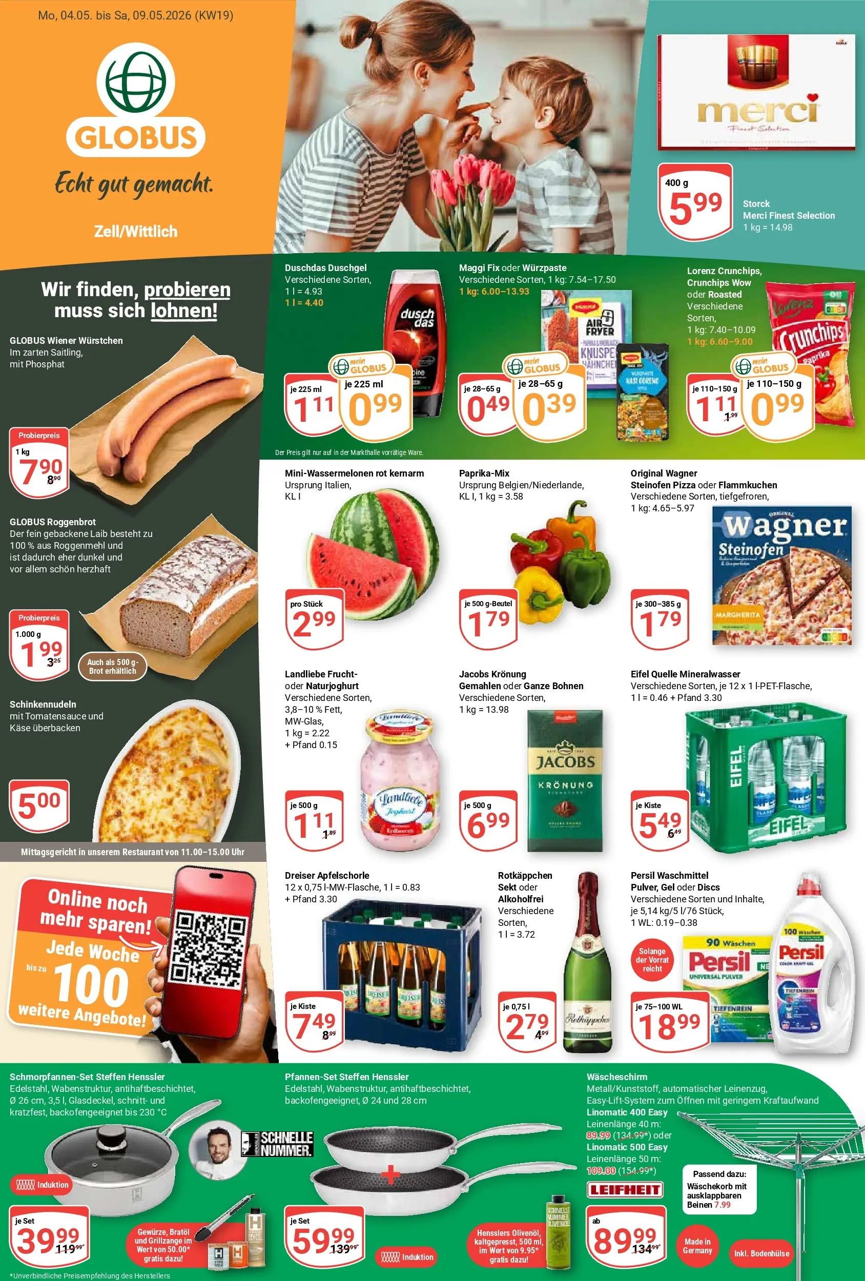 Globus - Zell/Wittlich Prospekt nächste Woche – von Montag 04.05.2026 bis Samstag 09.05.2026