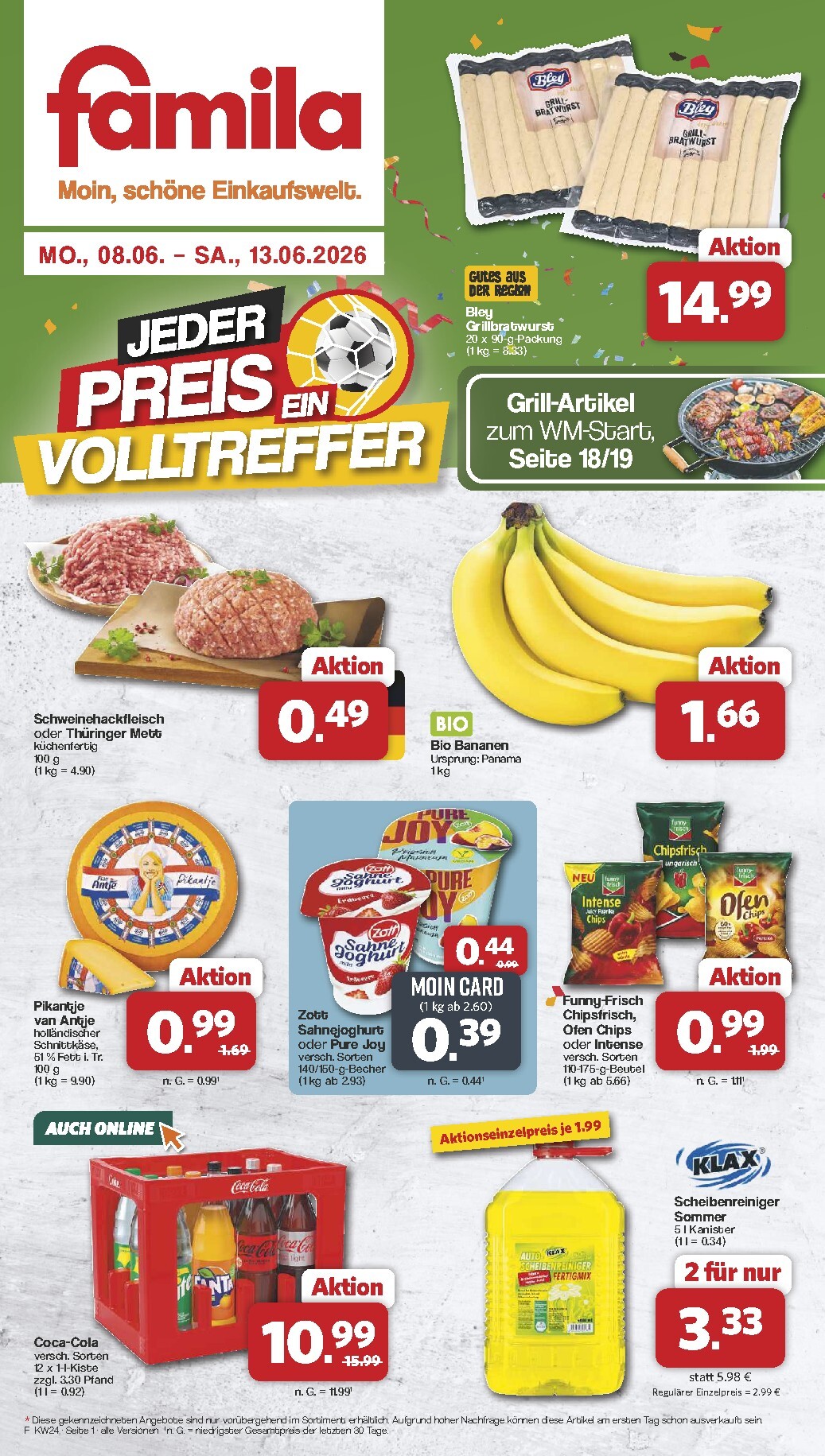 Famila Nordwest Prospekt nächste Woche – von Montag 08.06.2026 bis Samstag 13.06.2026
