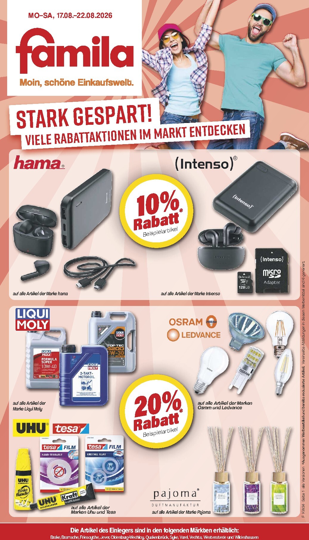 Famila Nordwest Prospekt nächste Woche – von Montag 17.08.2026 bis Samstag 22.08.2026