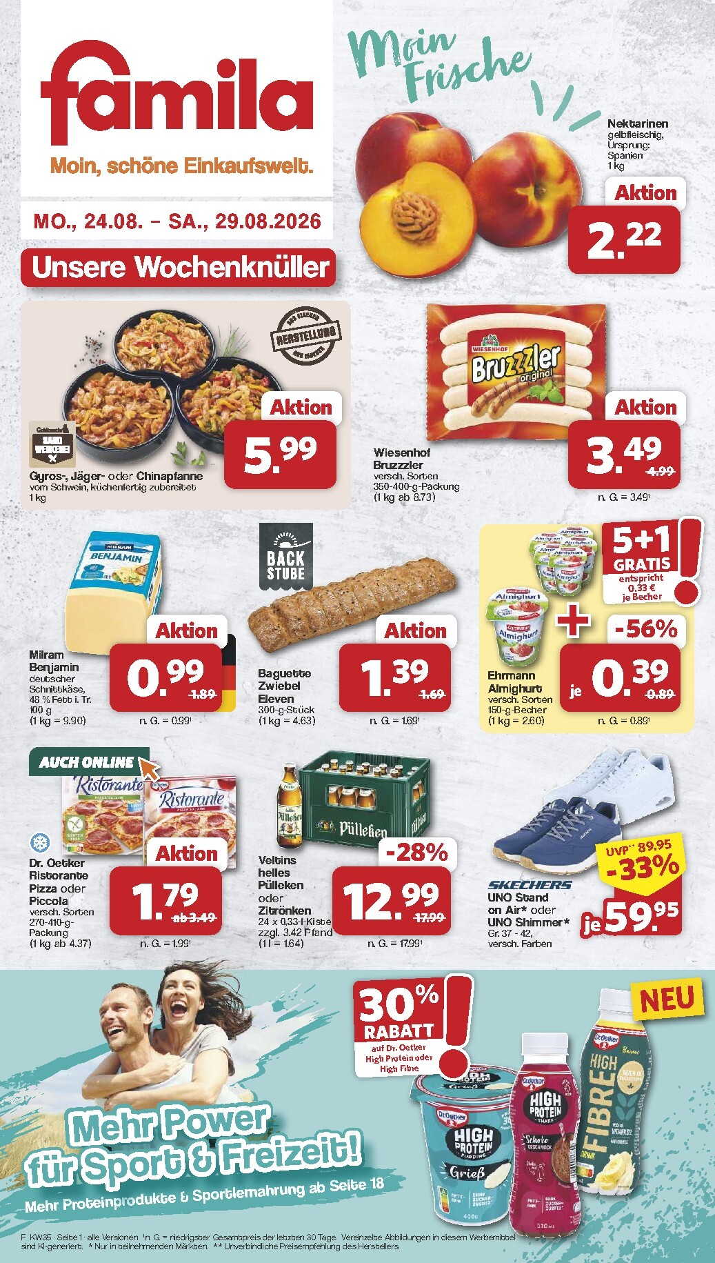 Famila Nordwest Prospekt nächste Woche – von Montag 24.08.2026 bis Samstag 29.08.2026