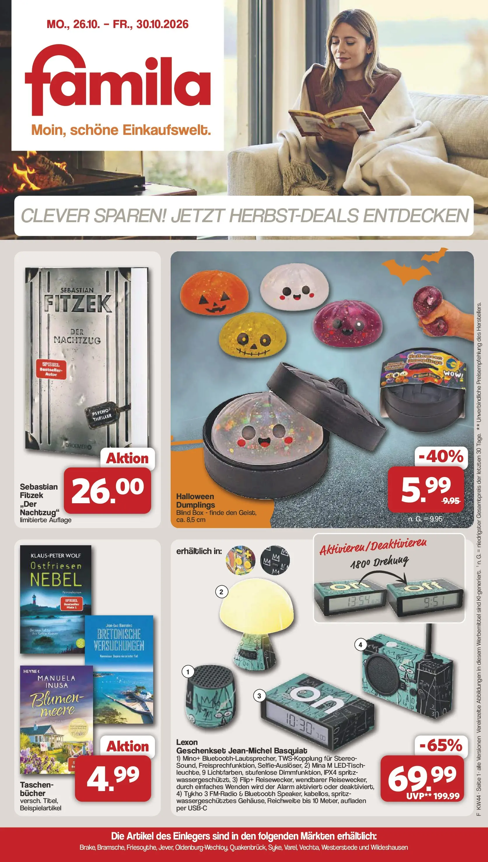 Famila Nordwest - Einleger Prospekt nächste Woche – von Montag 26.10.2026 bis Freitag 30.10.2026
