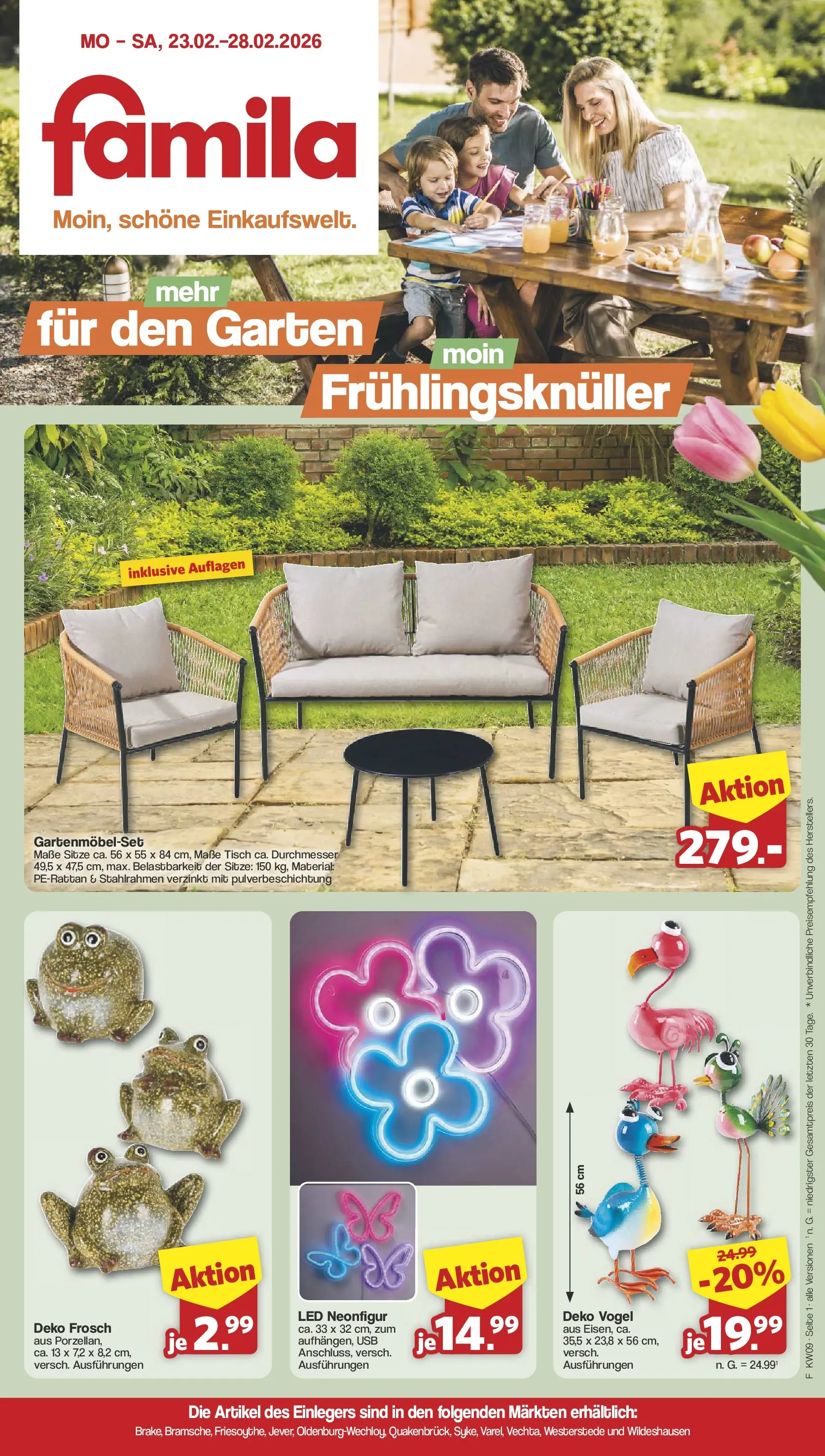 Famila Nordwest - Einleger-Prospekt gültig vom 23.02.2026 bis 28.02.2026