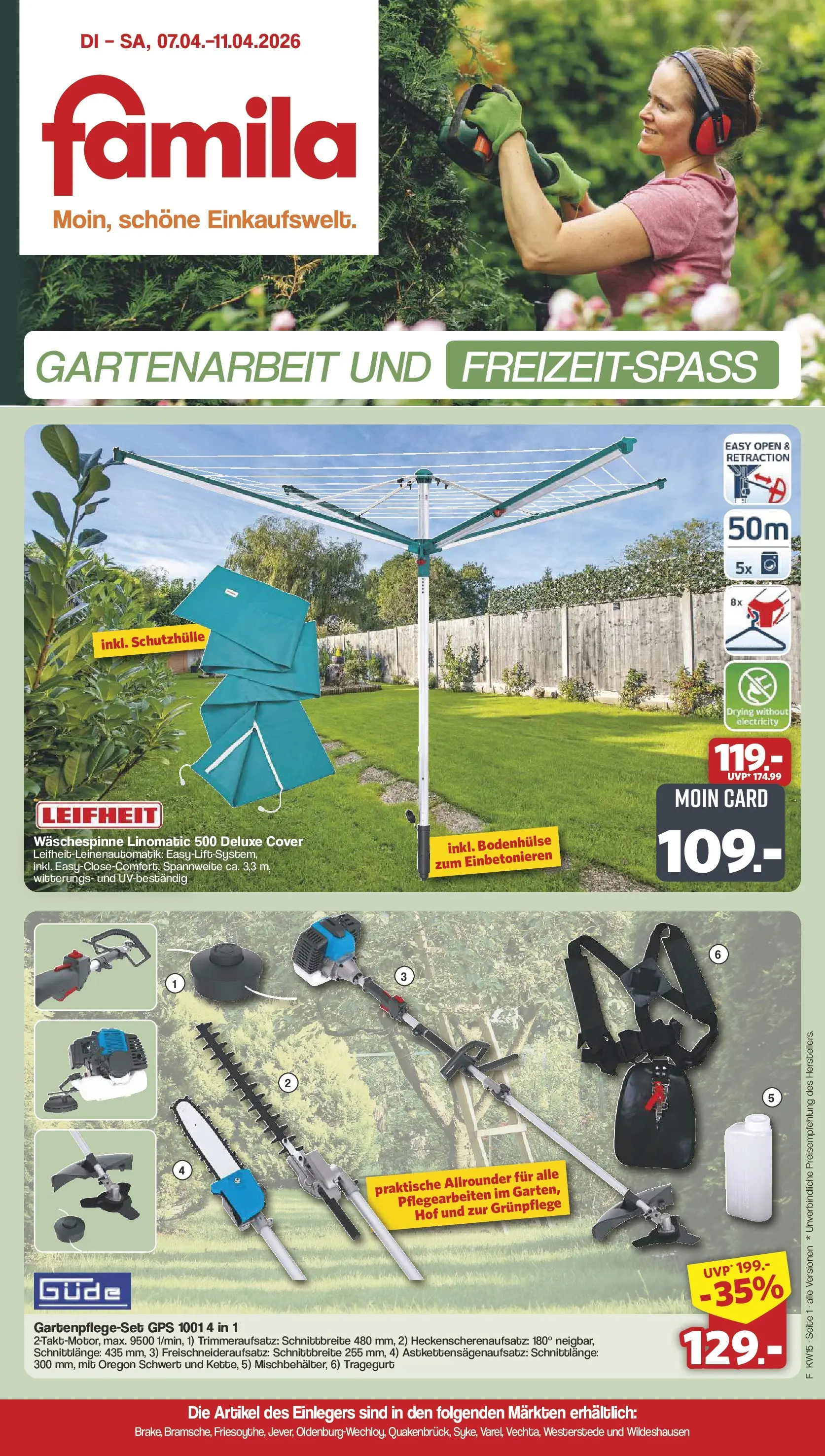 Famila Nordwest - Einleger-Prospekt gültig vom 07.04.2026 bis 11.04.2026