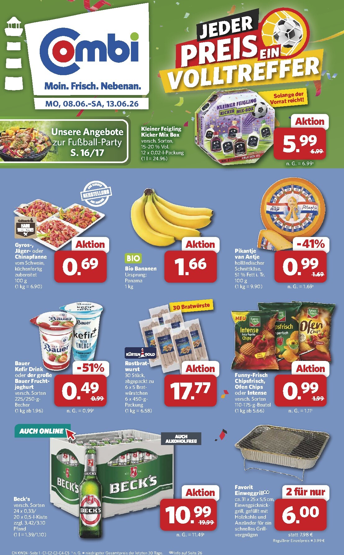 Combi - Prospekt Markt - Angebote Prospekt nächste Woche – von Montag 08.06.2026 bis Samstag 13.06.2026