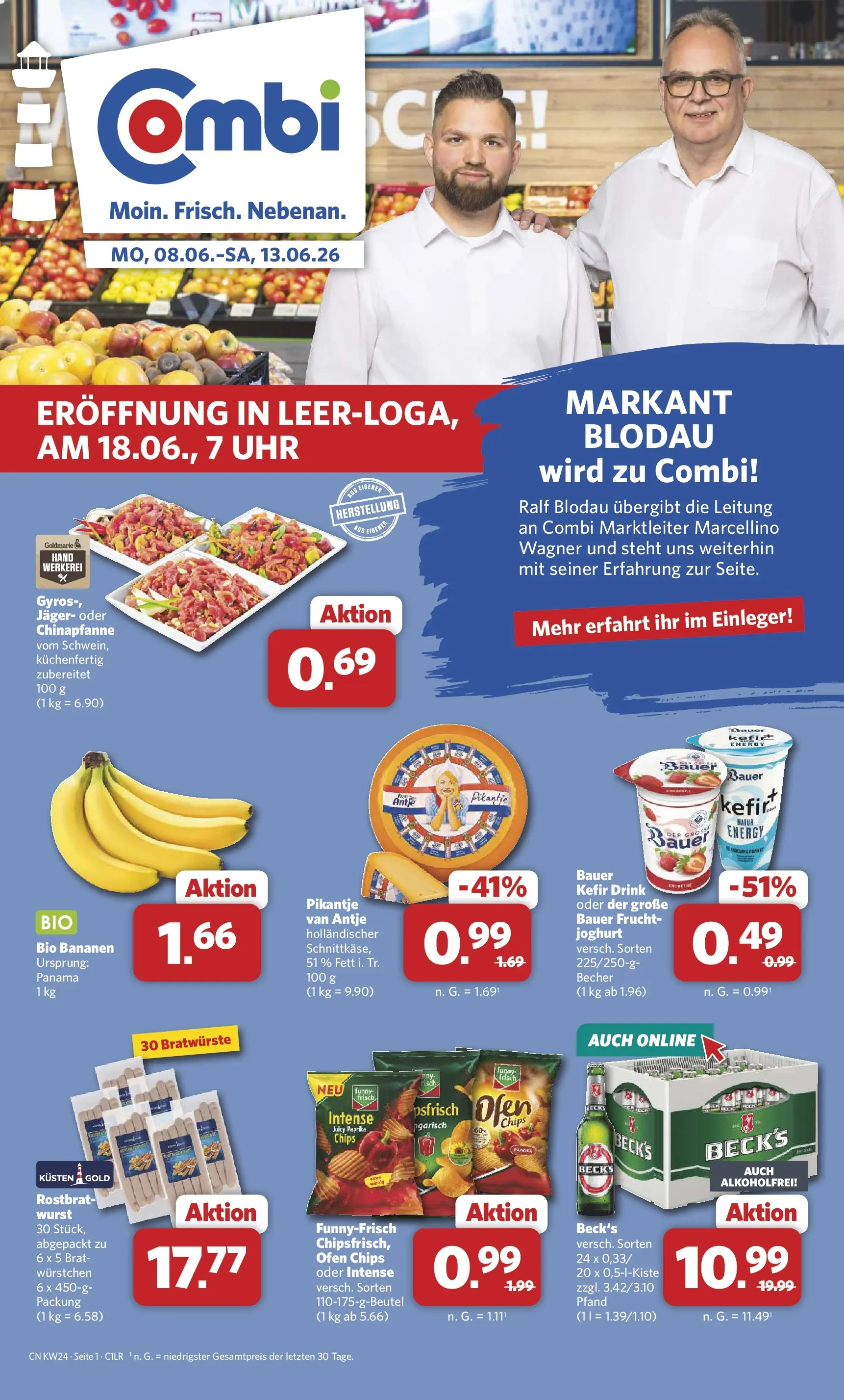 Combi - Wochenangebote Prospekt – von Montag 08.06.2026 bis Samstag 13.06.2026