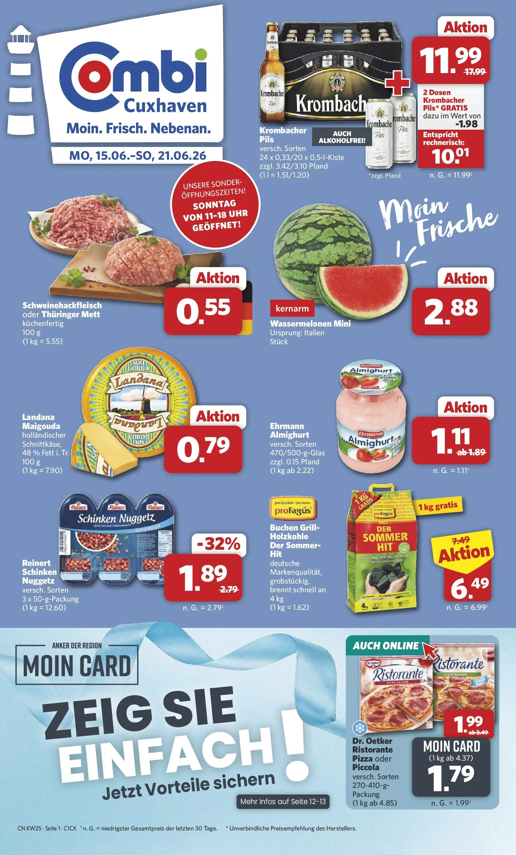 Combi - Cuxhaven Prospekt – von Montag 15.06.2026 bis Sonntag 21.06.2026