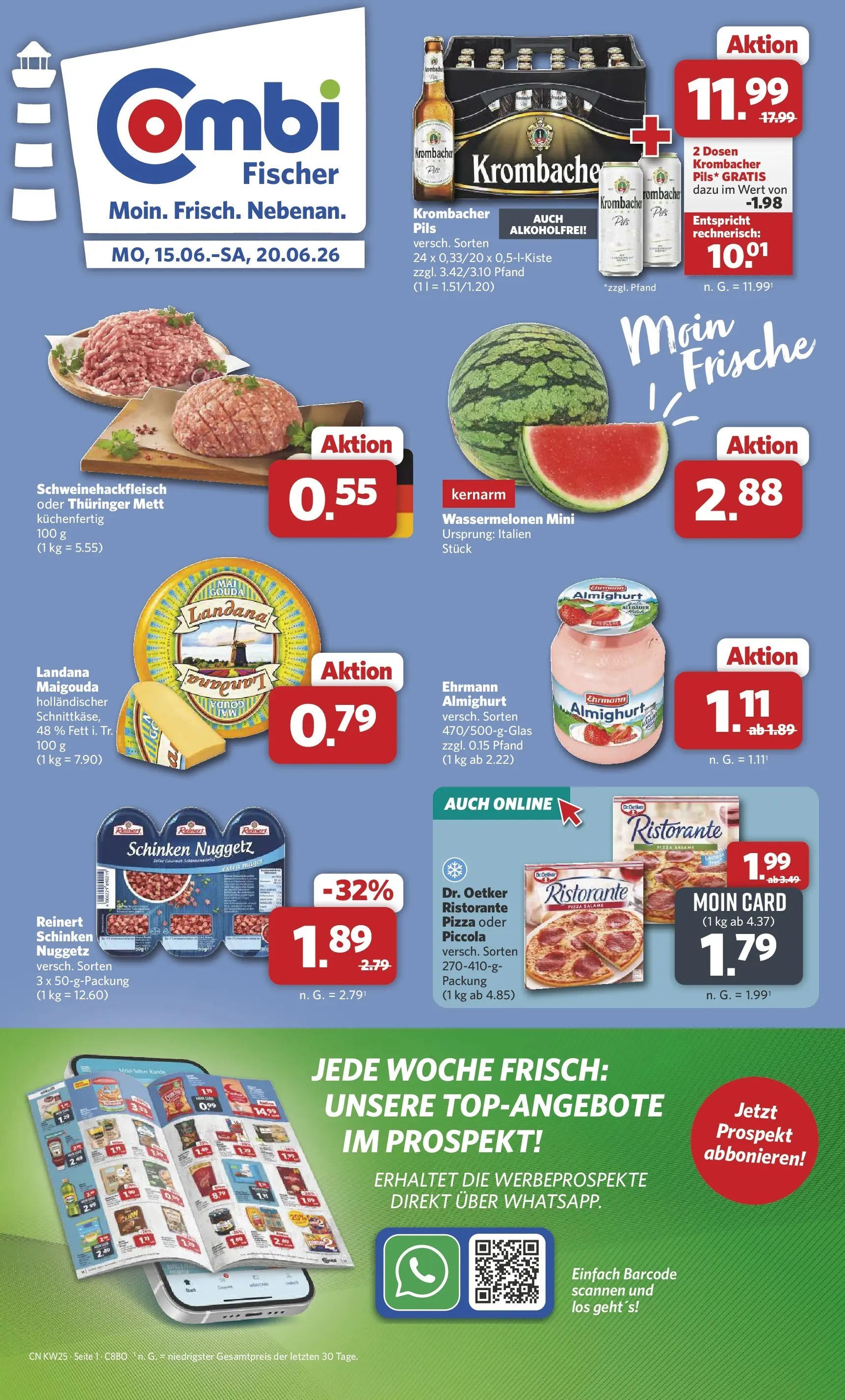 Combi - Fischer Prospekt – von Montag 15.06.2026 bis Samstag 20.06.2026