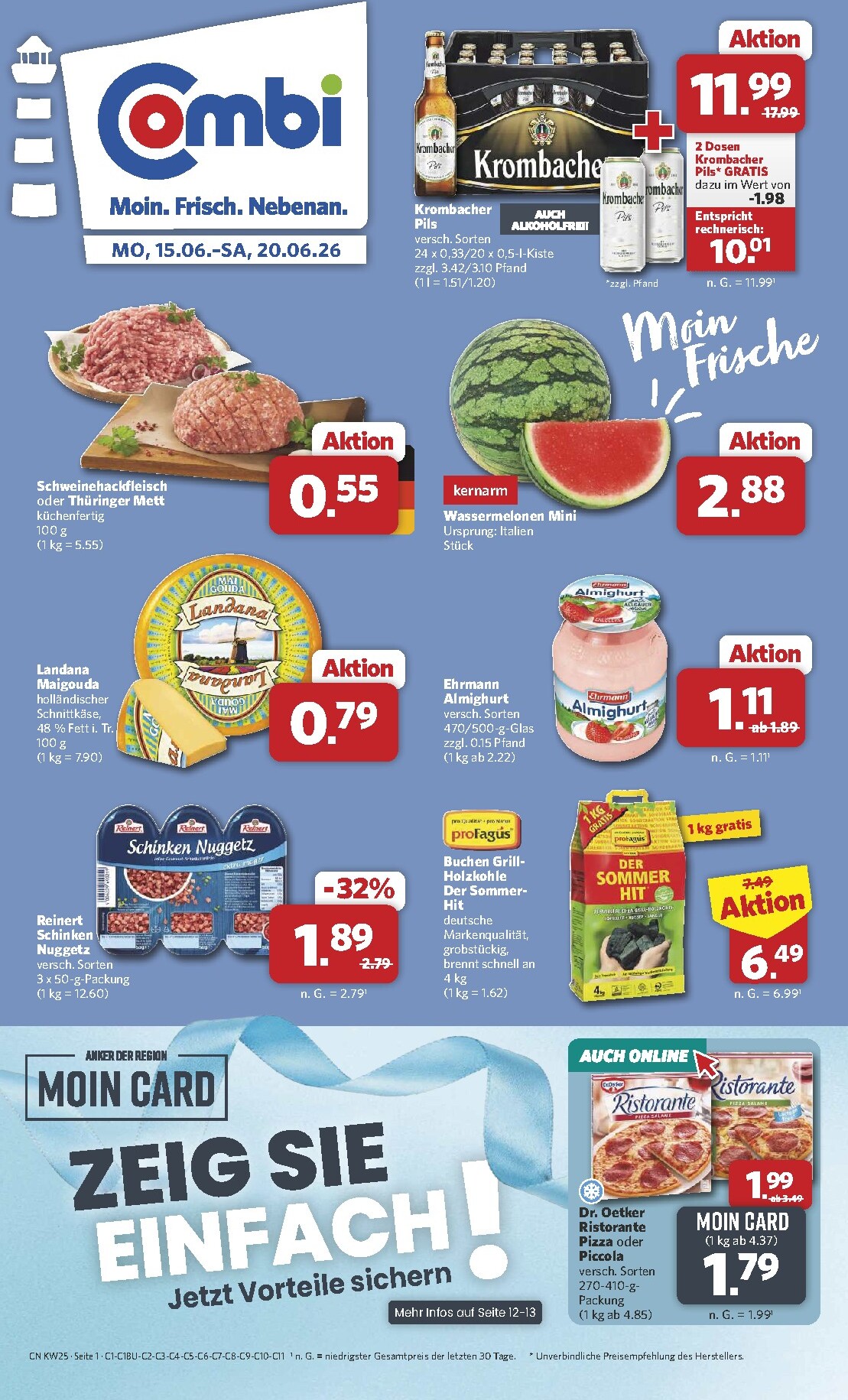 Combi Prospekt – von Montag 15.06.2026 bis Samstag 20.06.2026