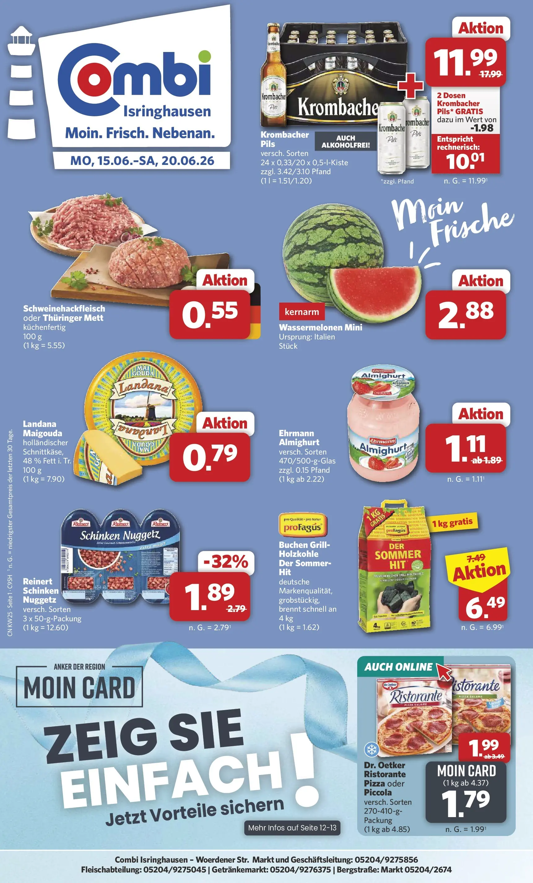 Combi - Isringhausen Prospekt – von Montag 15.06.2026 bis Samstag 20.06.2026