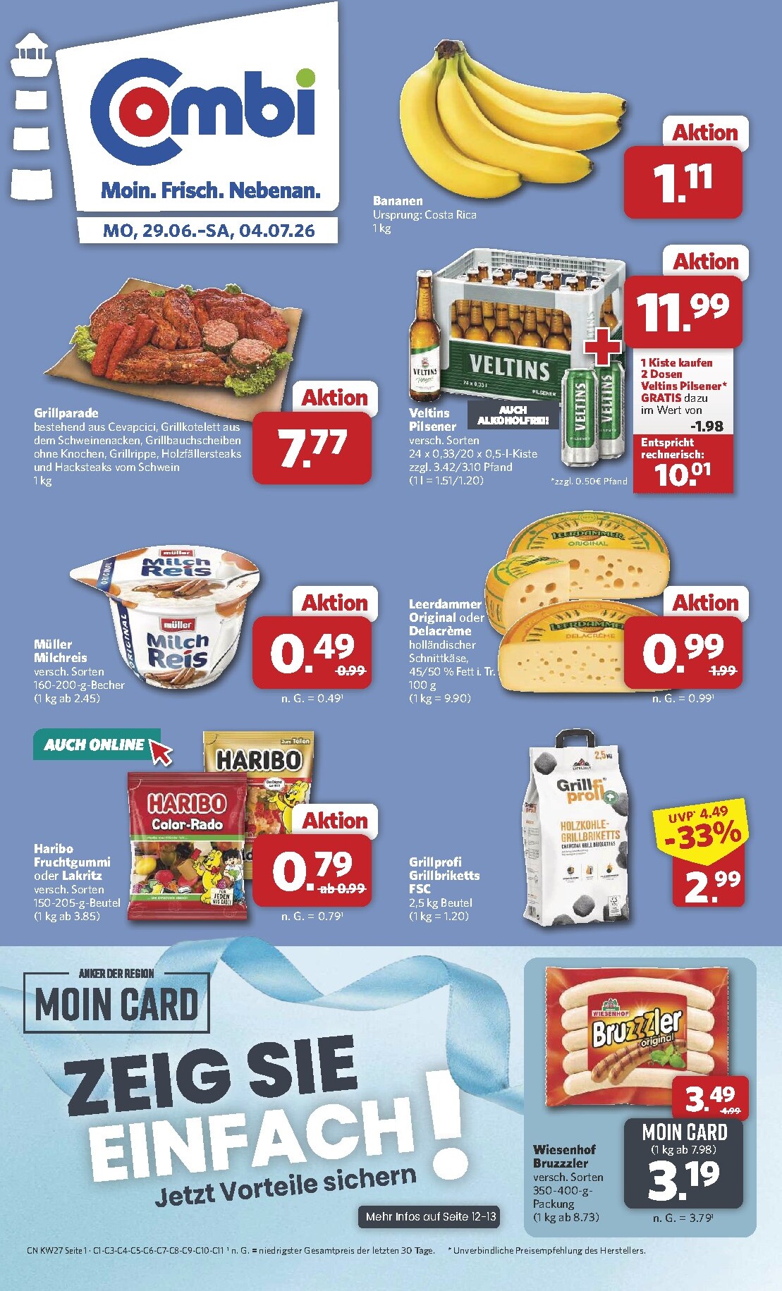 Combi Prospekt nächste Woche – von Montag 29.06.2026 bis Samstag 04.07.2026