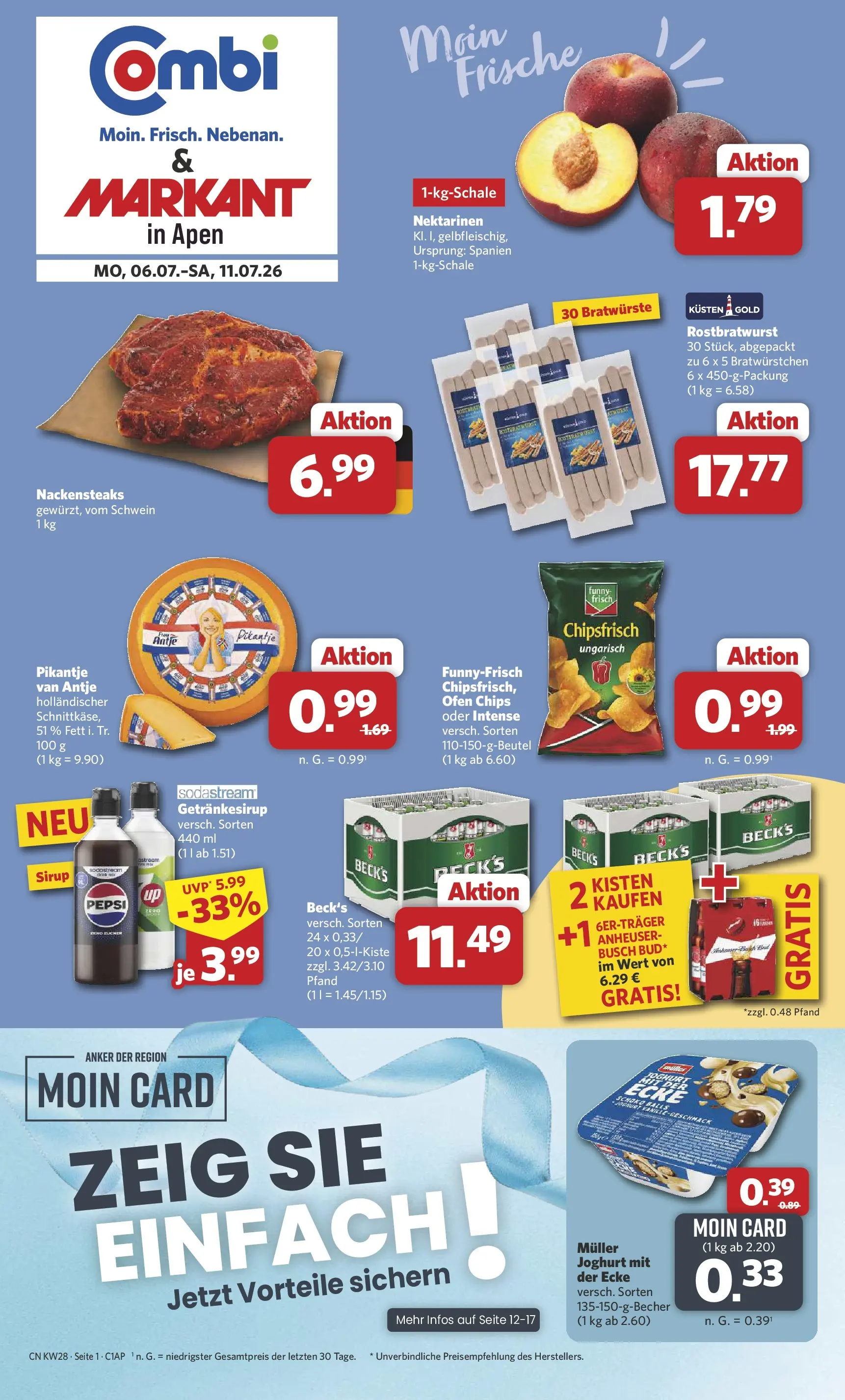 Combi - Apen Prospekt – von Montag 06.07.2026 bis Samstag 11.07.2026