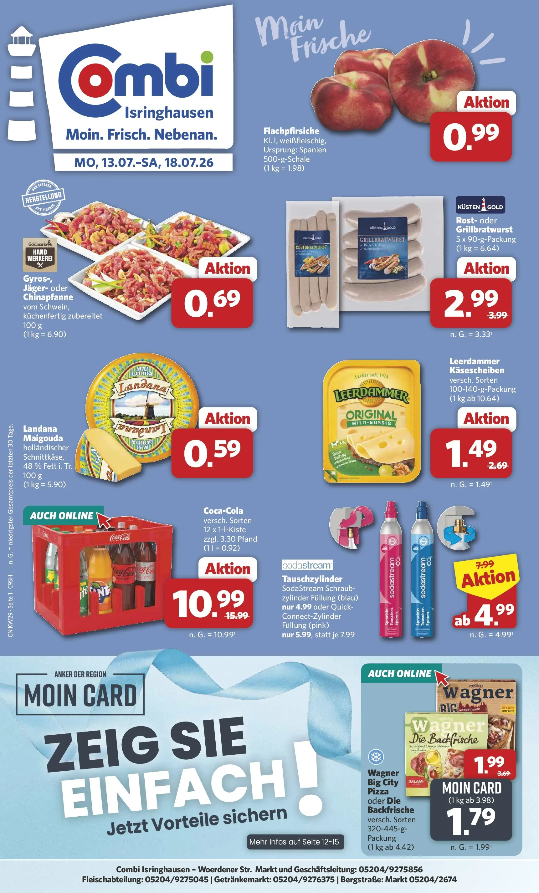 Combi - Isringhausen Prospekt – von Montag 13.07.2026 bis Samstag 18.07.2026