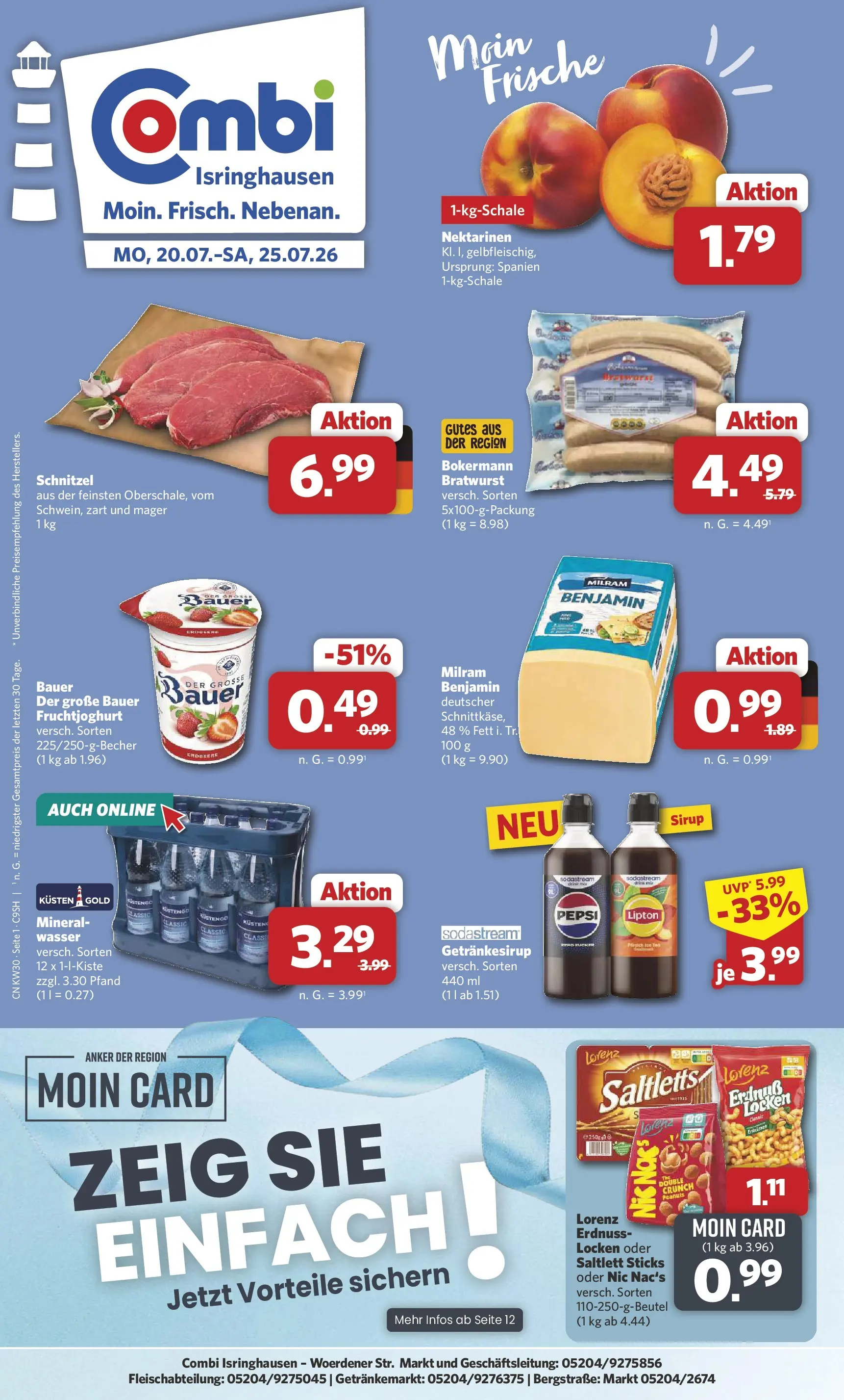 Combi - Isringhausen Prospekt – von Montag 20.07.2026 bis Samstag 25.07.2026