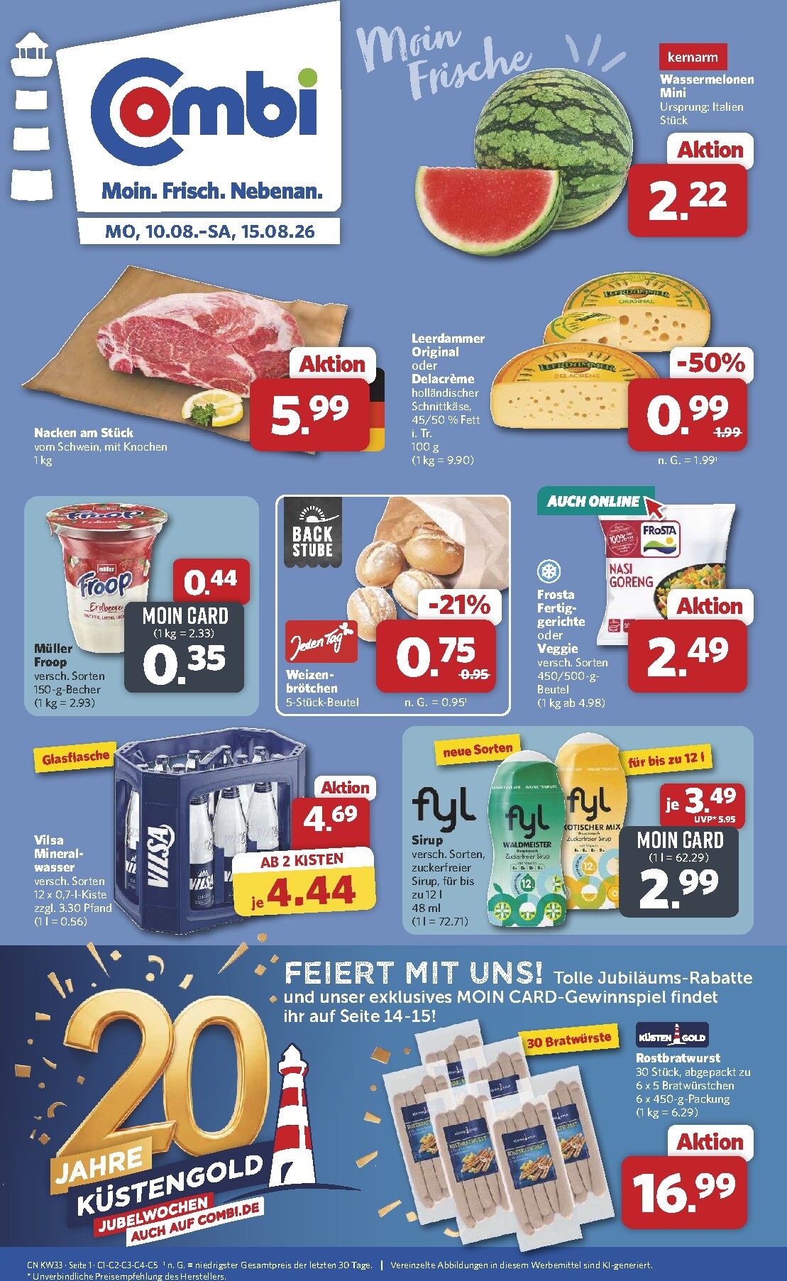 Combi Prospekt – von Montag 10.08.2026 bis Samstag 15.08.2026