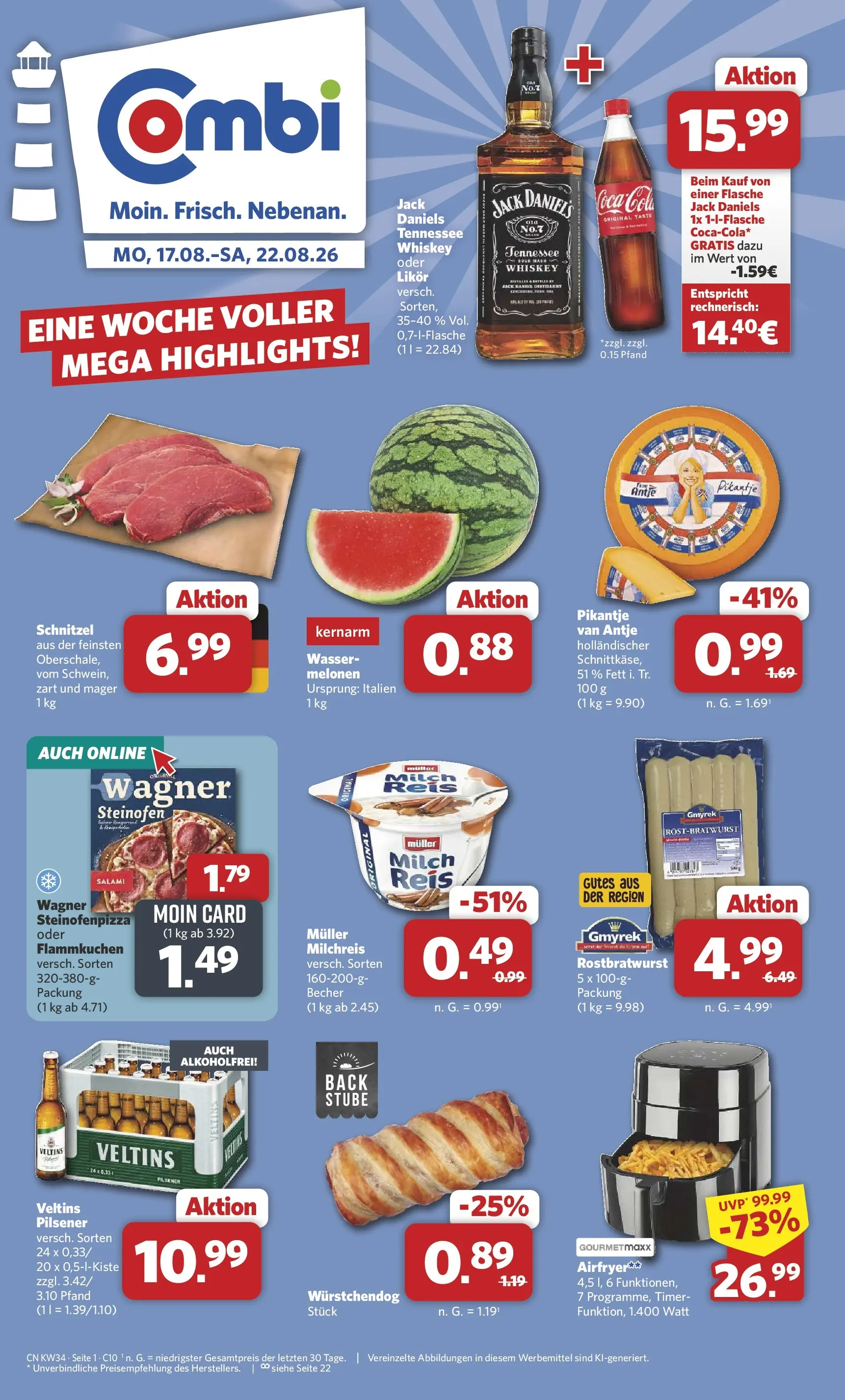 Combi Prospekt – von Montag 17.08.2026 bis Samstag 22.08.2026