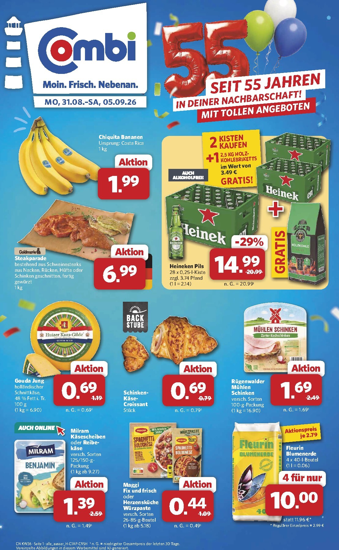 Combi Prospekt nächste Woche – von Montag 31.08.2026 bis Samstag 05.09.2026