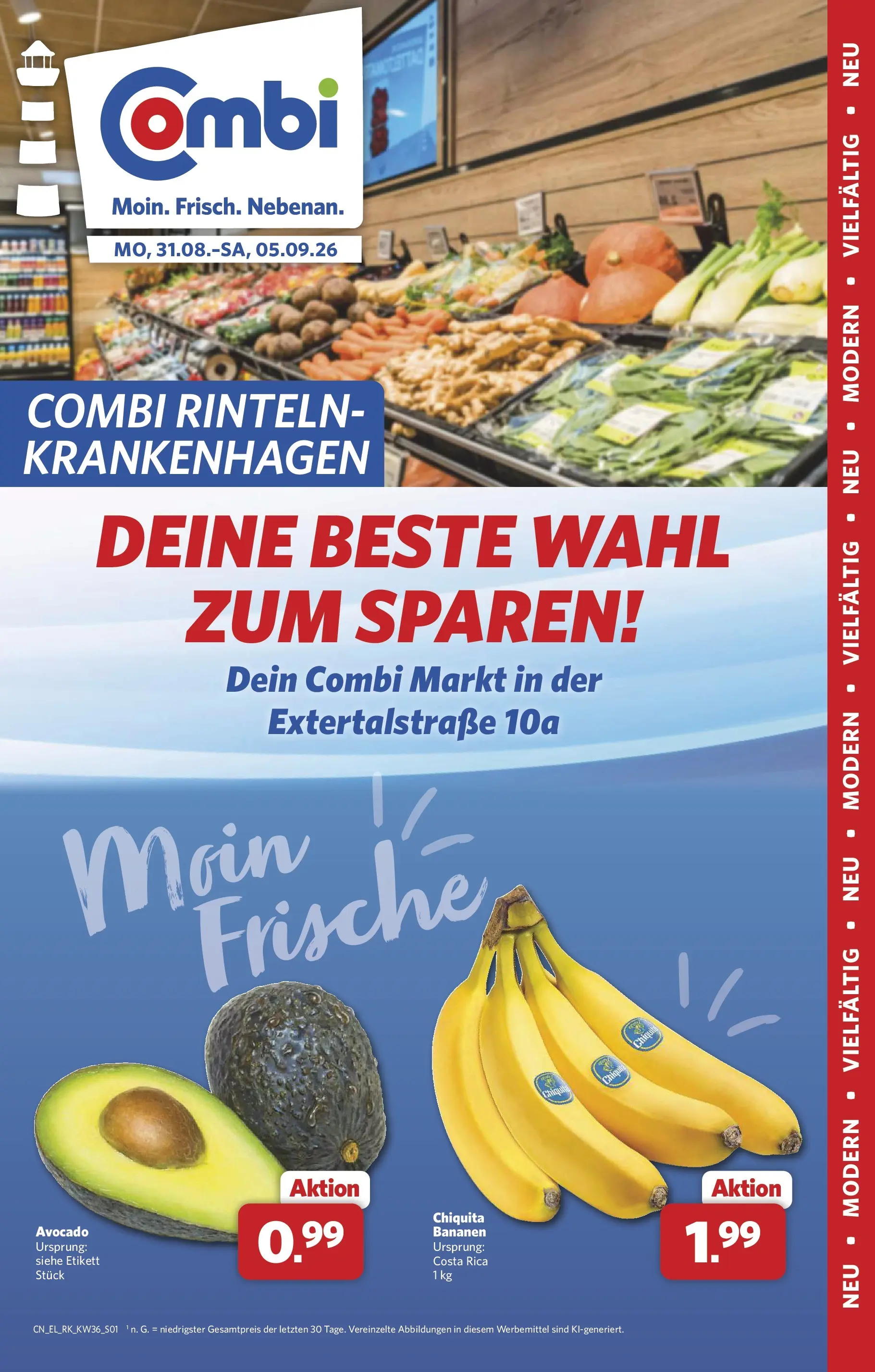 Combi Prospekt – von Montag 31.08.2026 bis Samstag 05.09.2026