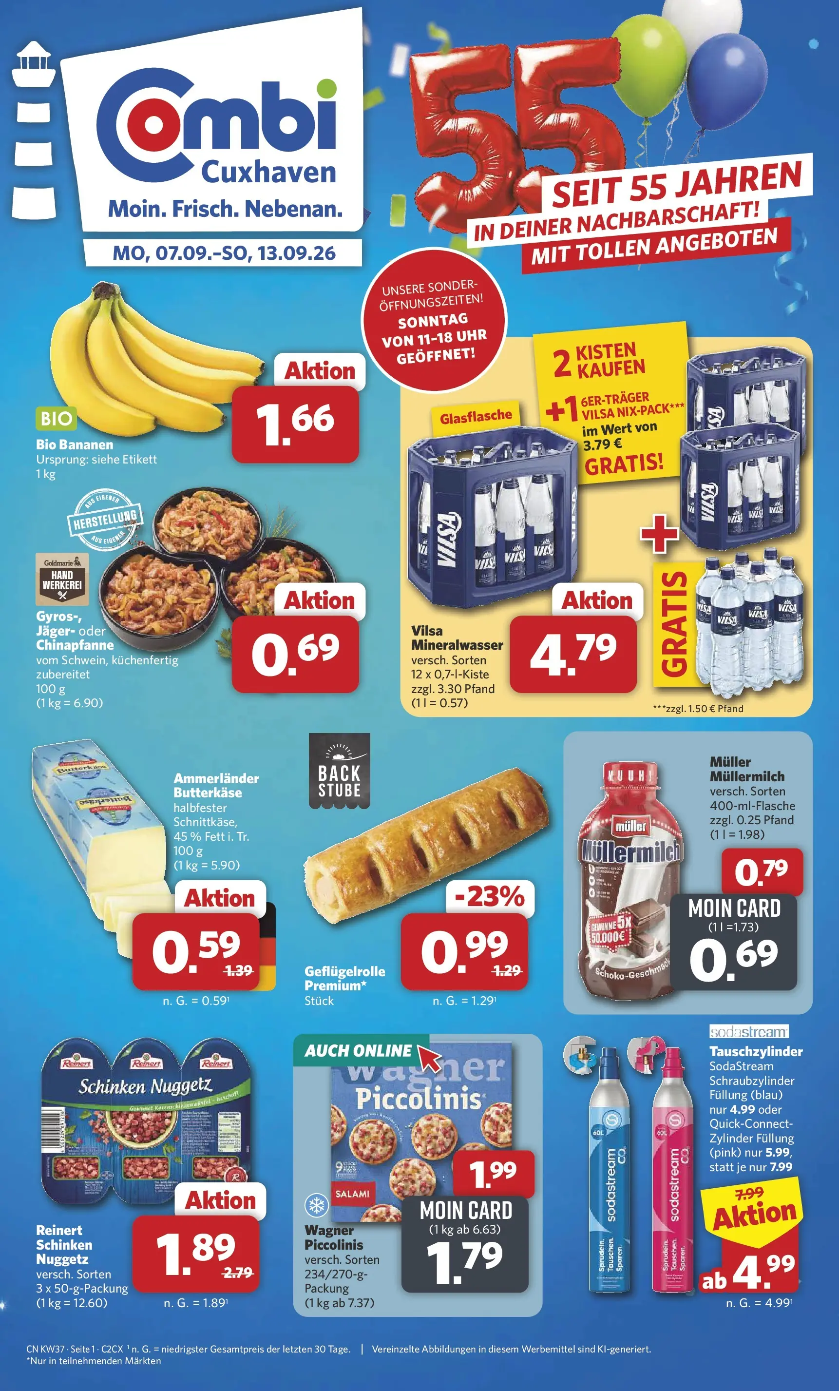 Combi - Cuxhaven Prospekt – von Montag 07.09.2026 bis Sonntag 13.09.2026