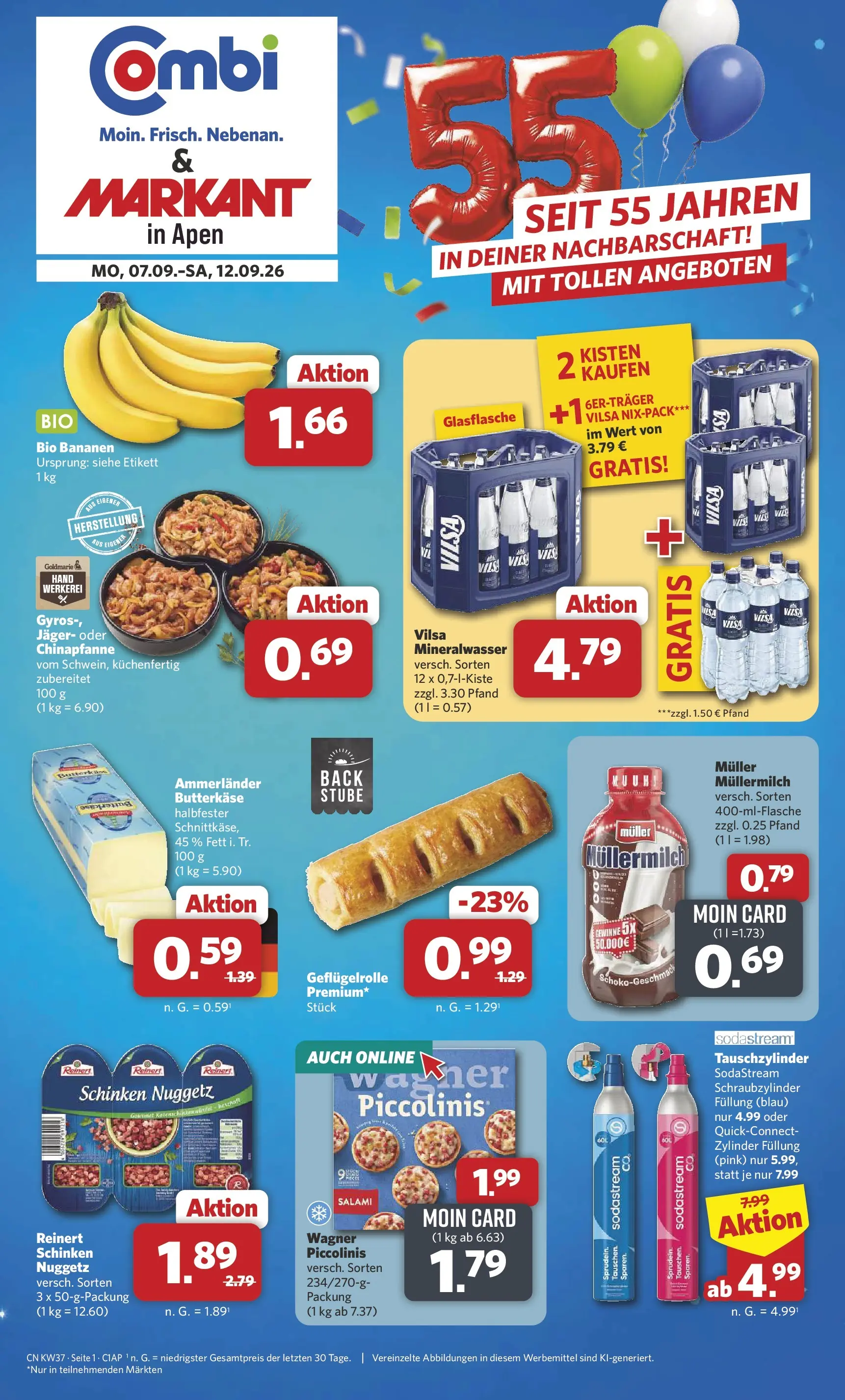 Combi - Apen Prospekt – von Montag 07.09.2026 bis Samstag 12.09.2026