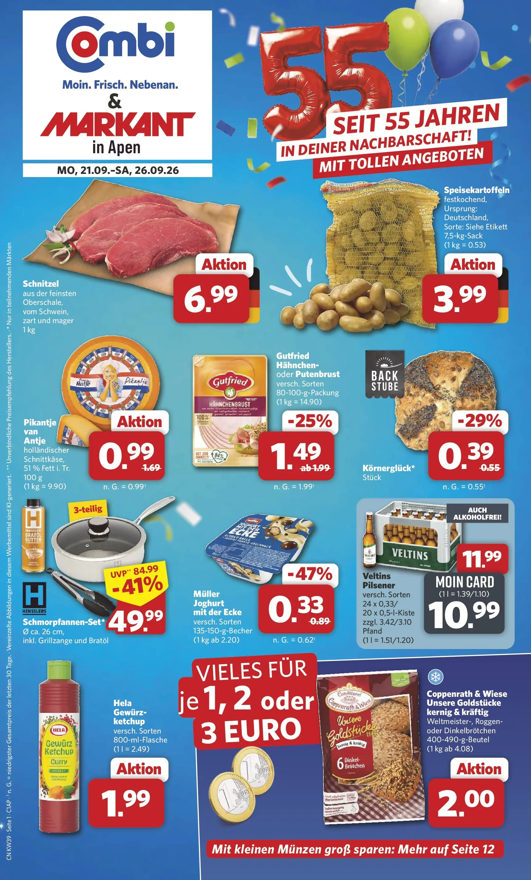 Combi - Apen Prospekt – von Montag 21.09.2026 bis Samstag 26.09.2026