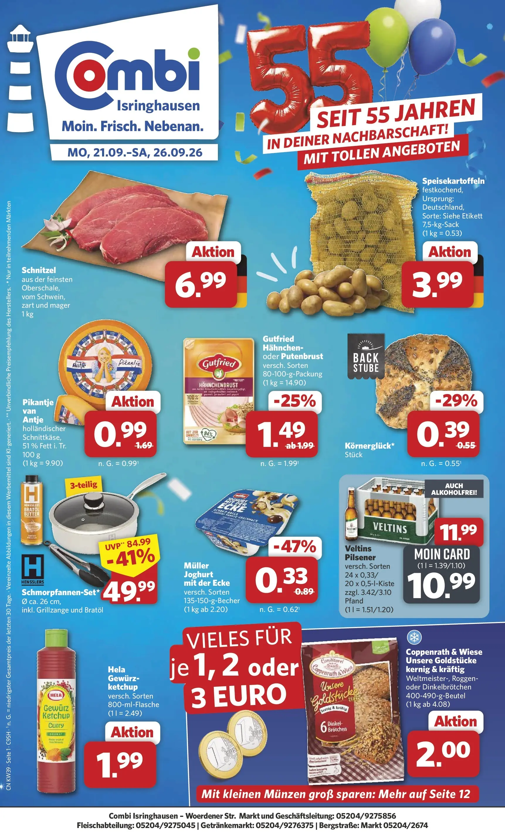 Combi - Isringhausen Prospekt – von Montag 21.09.2026 bis Samstag 26.09.2026