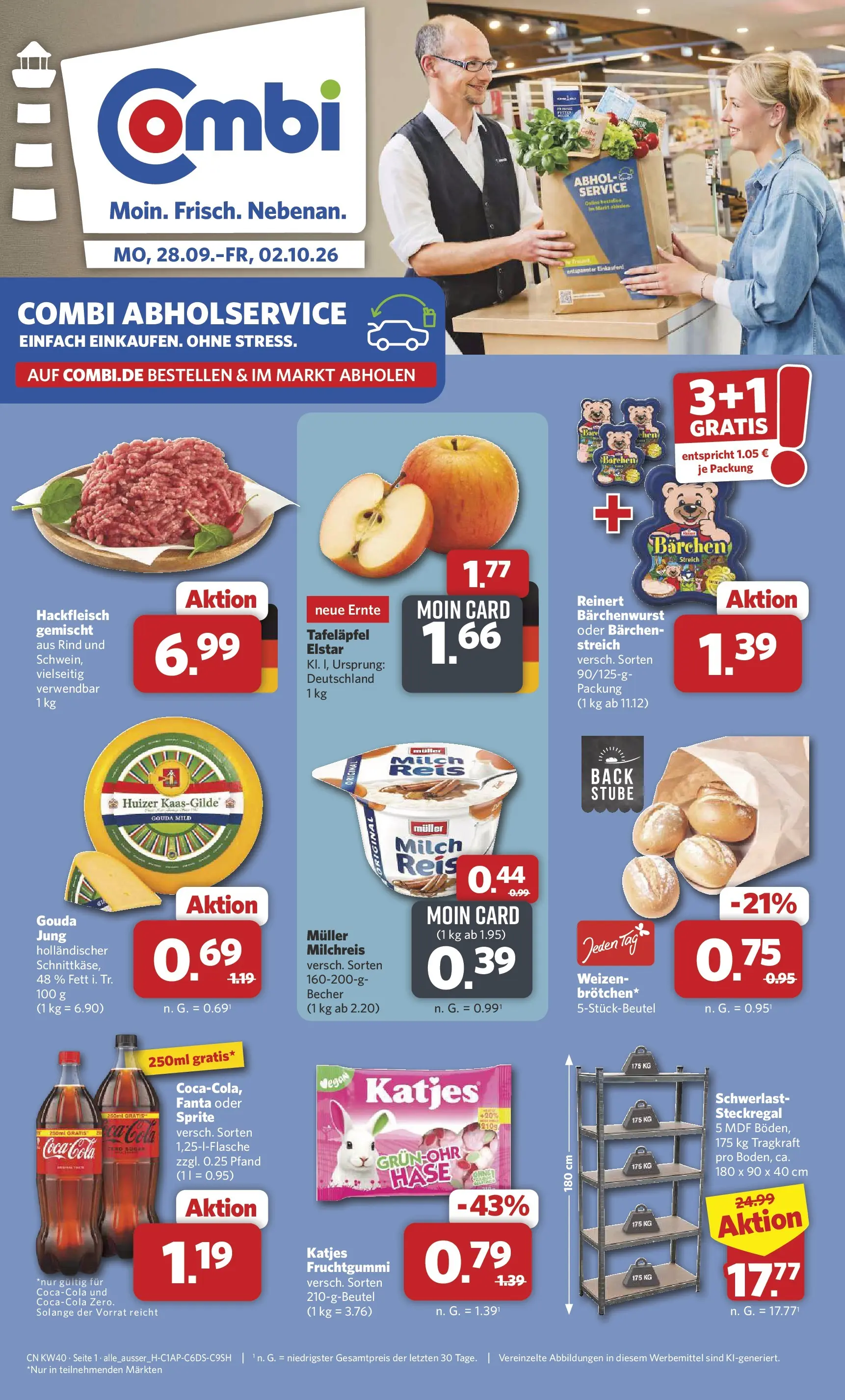 Combi Prospekt – von Montag 28.09.2026 bis Freitag 02.10.2026