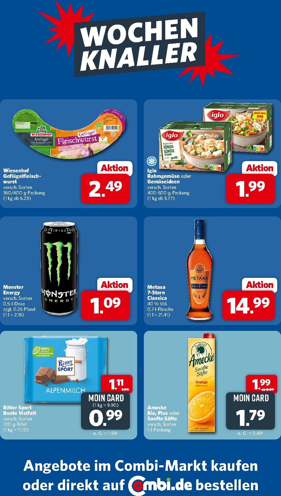 Combi - Wochen Knaller Prospekt – von Sonntag 27.09.2026 bis Samstag 03.10.2026