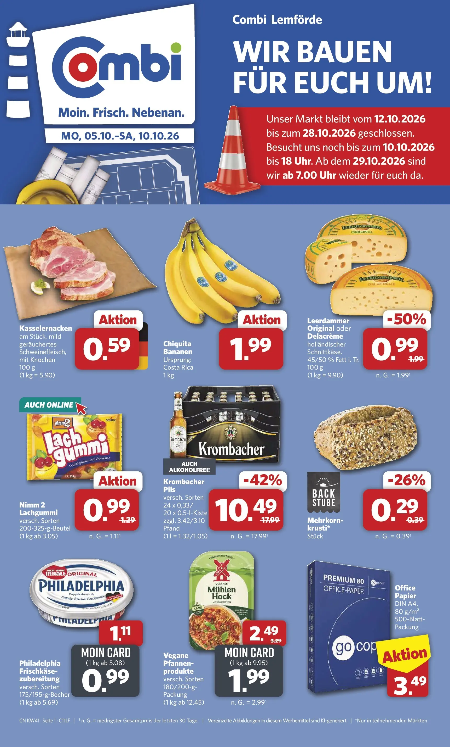 Combi - Lemförde Prospekt – von Montag 05.10.2026 bis Samstag 10.10.2026