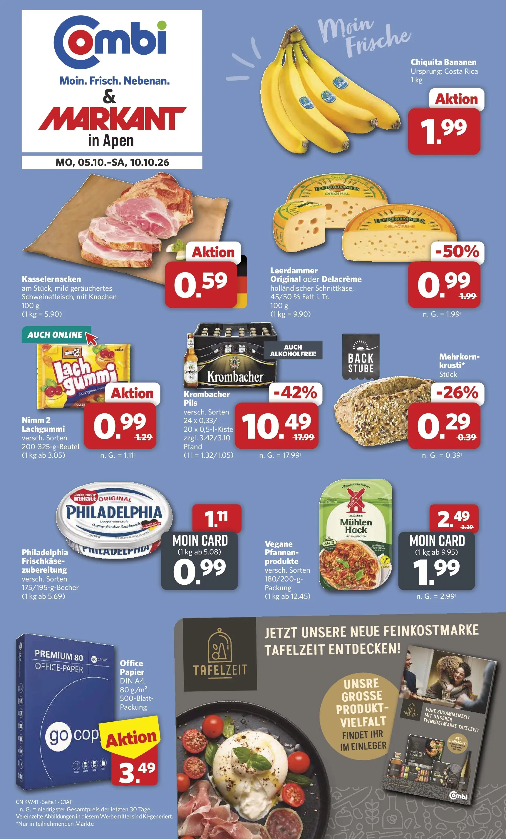Combi - Apen Prospekt – von Montag 05.10.2026 bis Samstag 10.10.2026