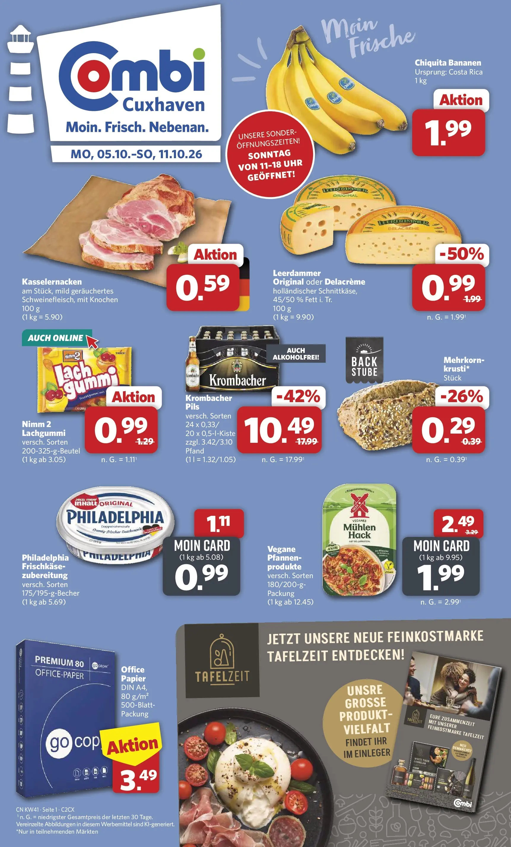 Combi - Cuxhaven Prospekt – von Montag 05.10.2026 bis Sonntag 11.10.2026