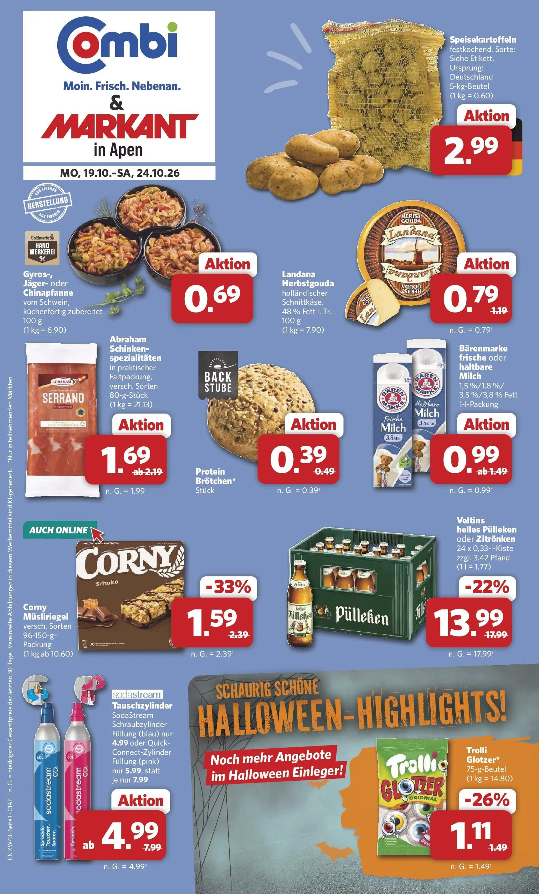 Combi - Apen Prospekt – von Montag 19.10.2026 bis Samstag 24.10.2026