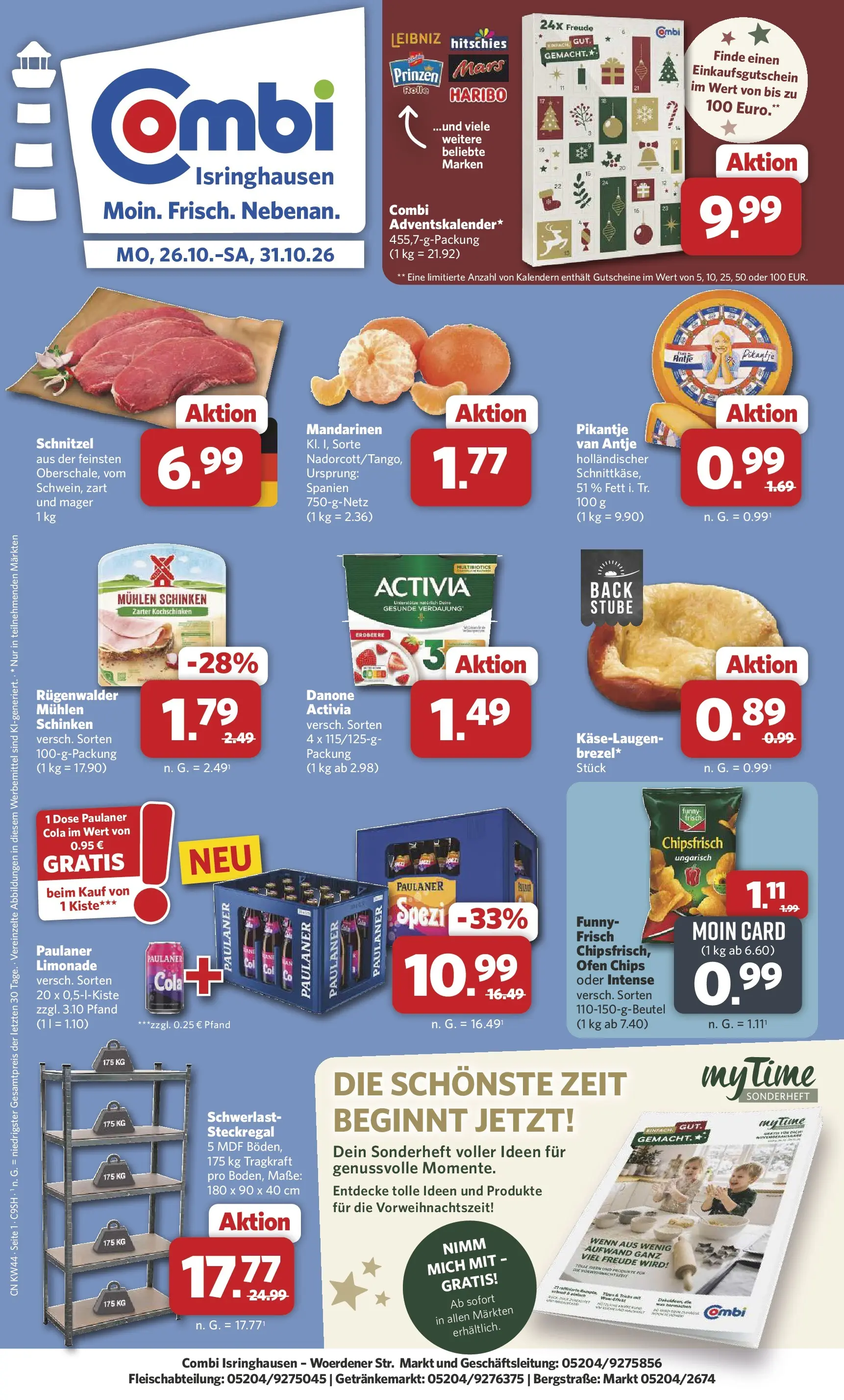 Combi - Isringhausen Prospekt – von Montag 26.10.2026 bis Samstag 31.10.2026