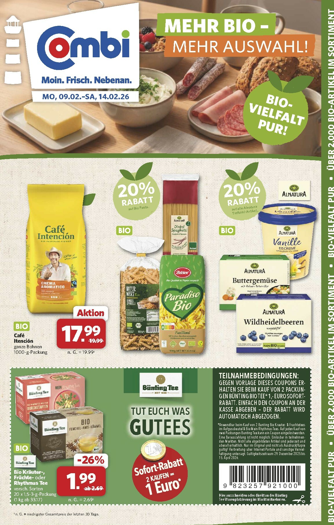 Combi - Bio-Prospekt gültig vom 09.02.2026 bis 14.02.2026