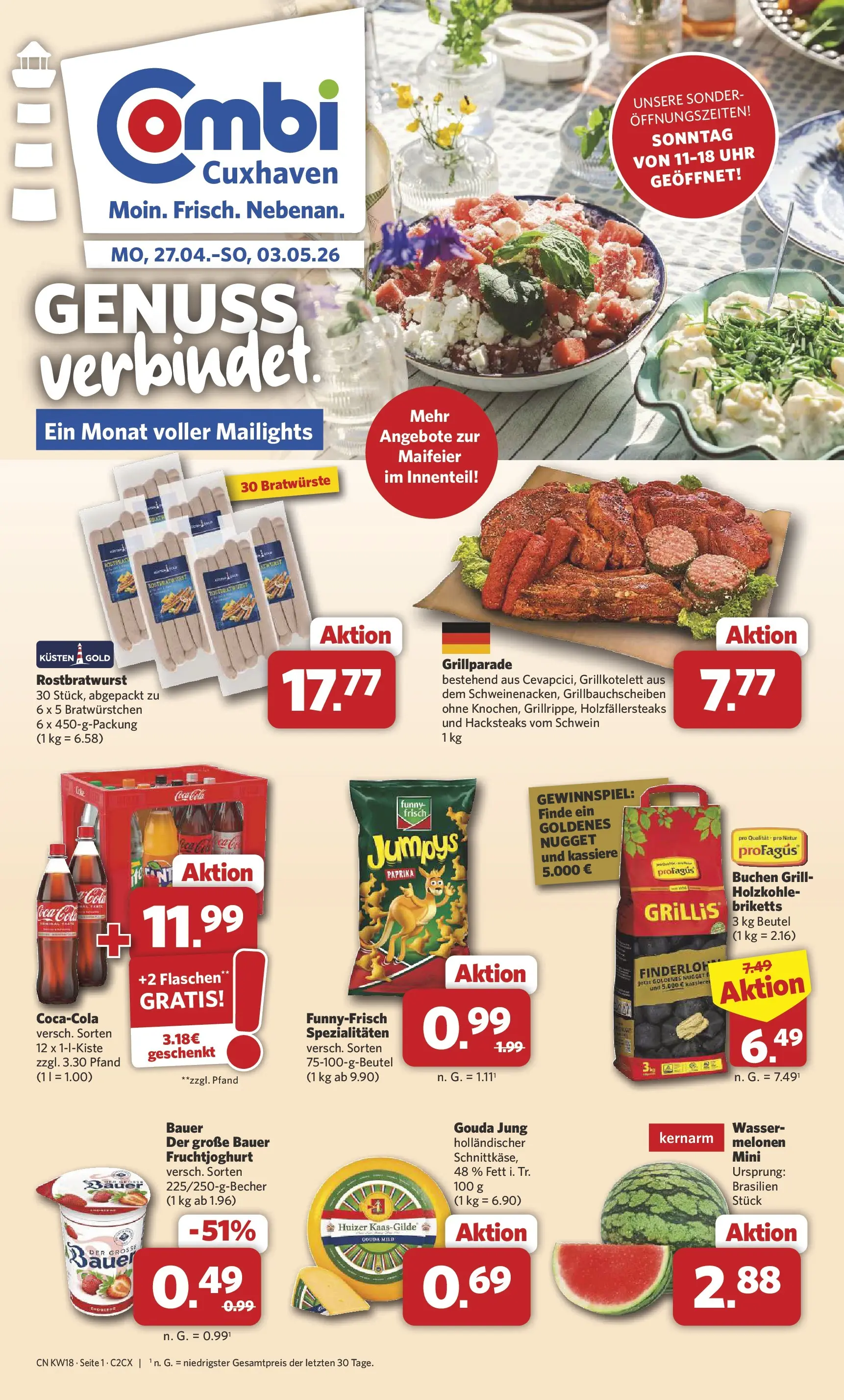 Combi - Cuxhaven Prospekt – von Montag 27.04.2026 bis Sonntag 03.05.2026