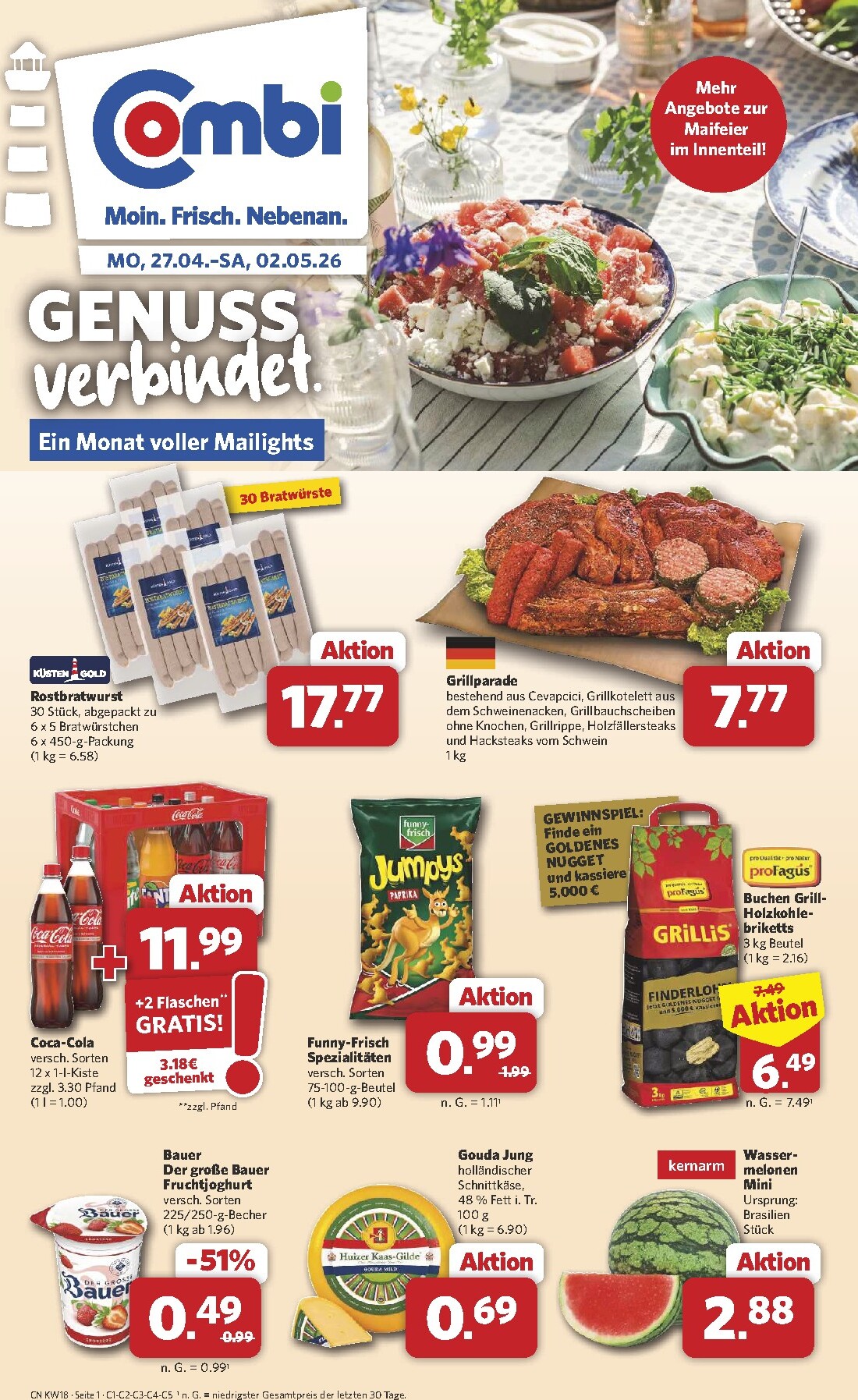 Combi Prospekt – von Montag 27.04.2026 bis Samstag 02.05.2026