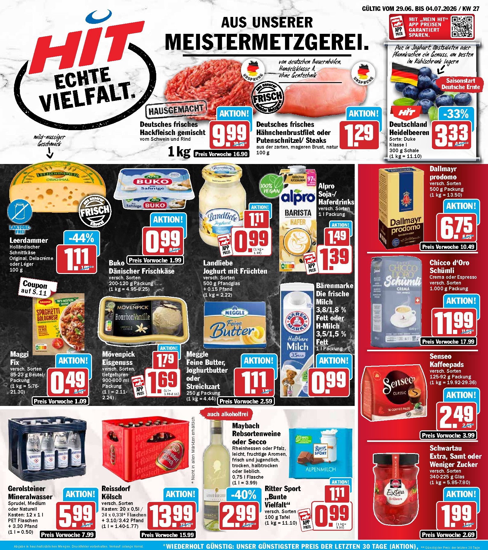 Hit Prospekt nächste Woche – von Montag 29.06.2026 bis Samstag 04.07.2026