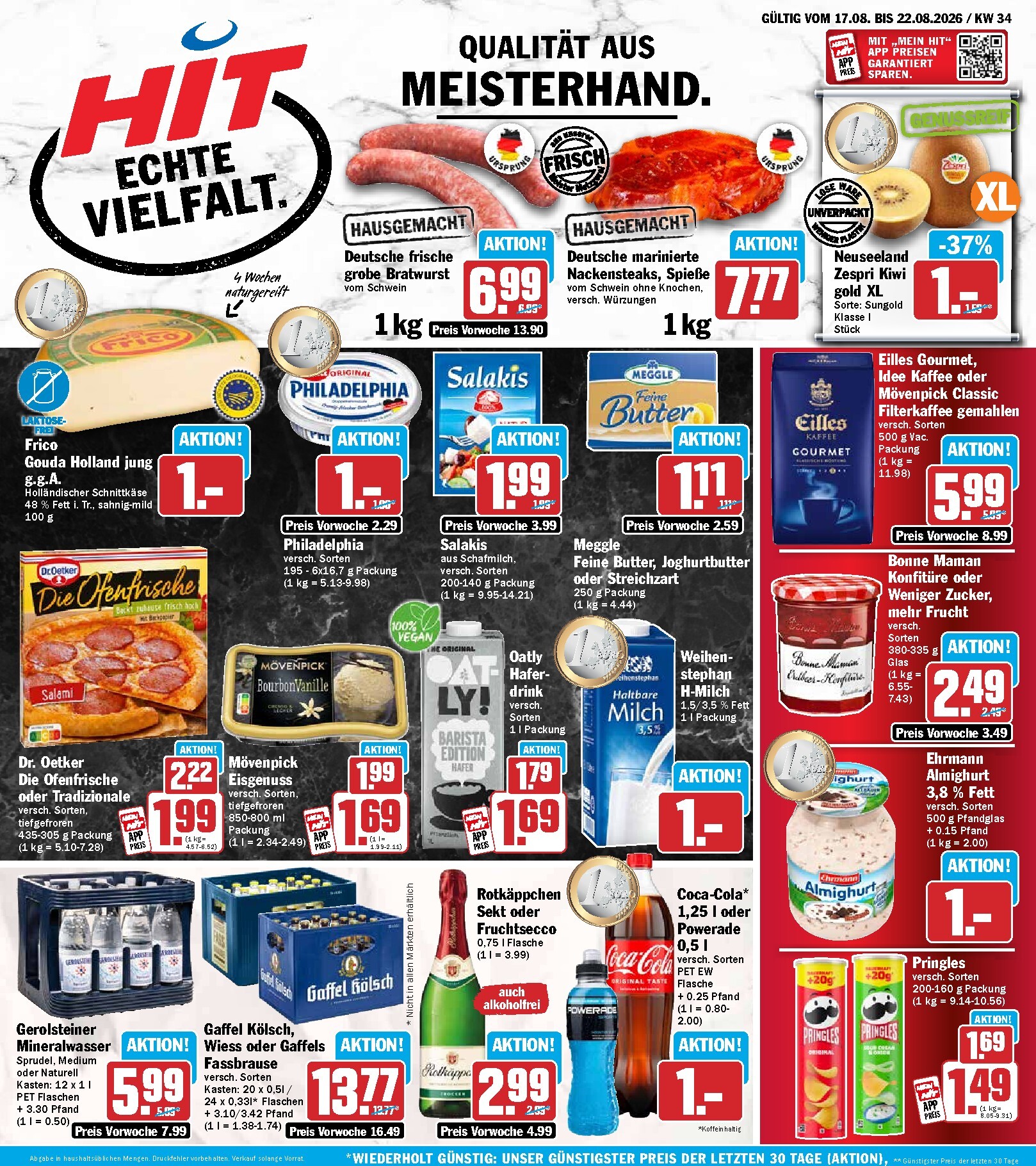 Hit Prospekt nächste Woche – von Montag 17.08.2026 bis Samstag 22.08.2026