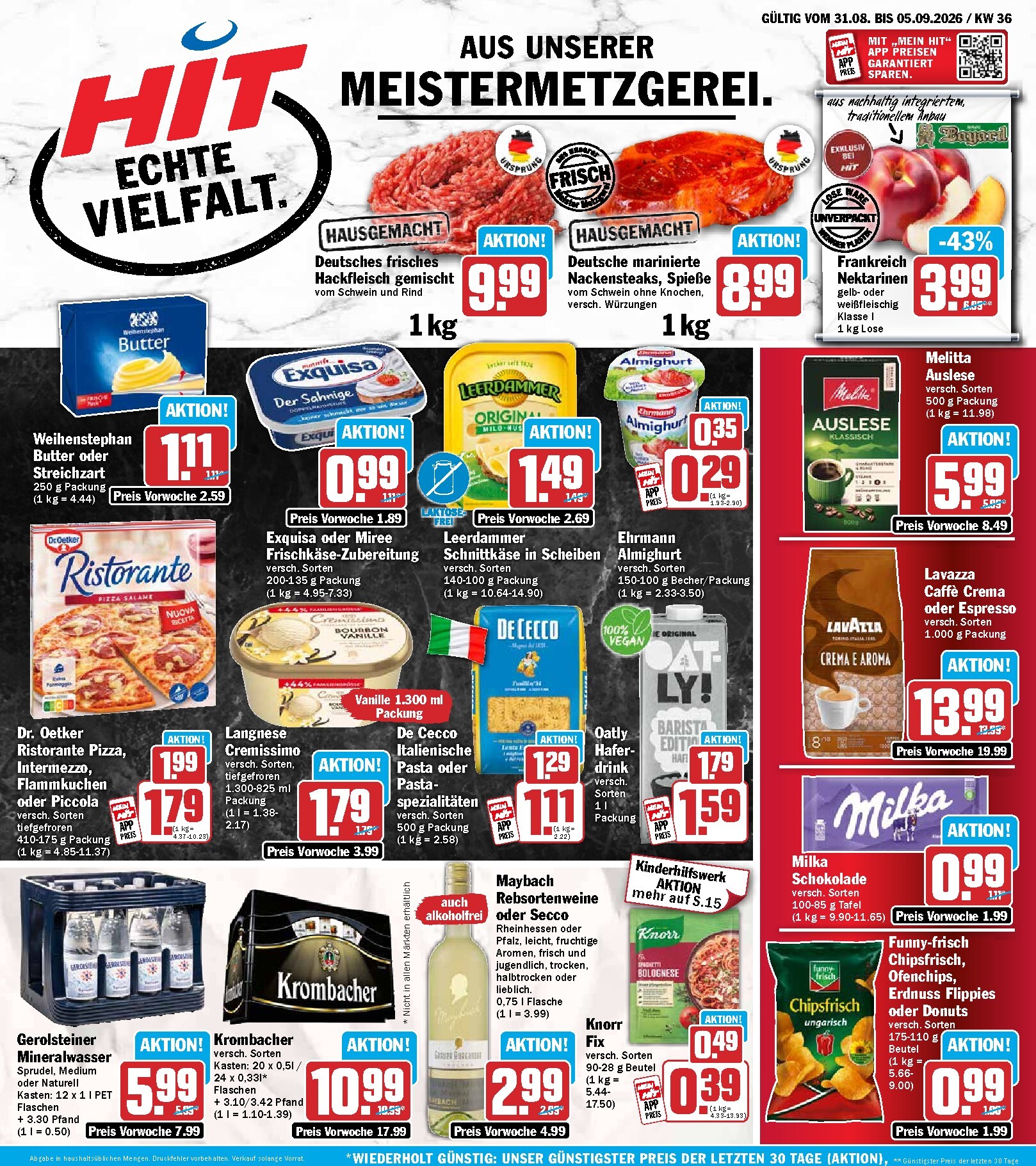 Hit Prospekt nächste Woche – von Montag 31.08.2026 bis Samstag 05.09.2026