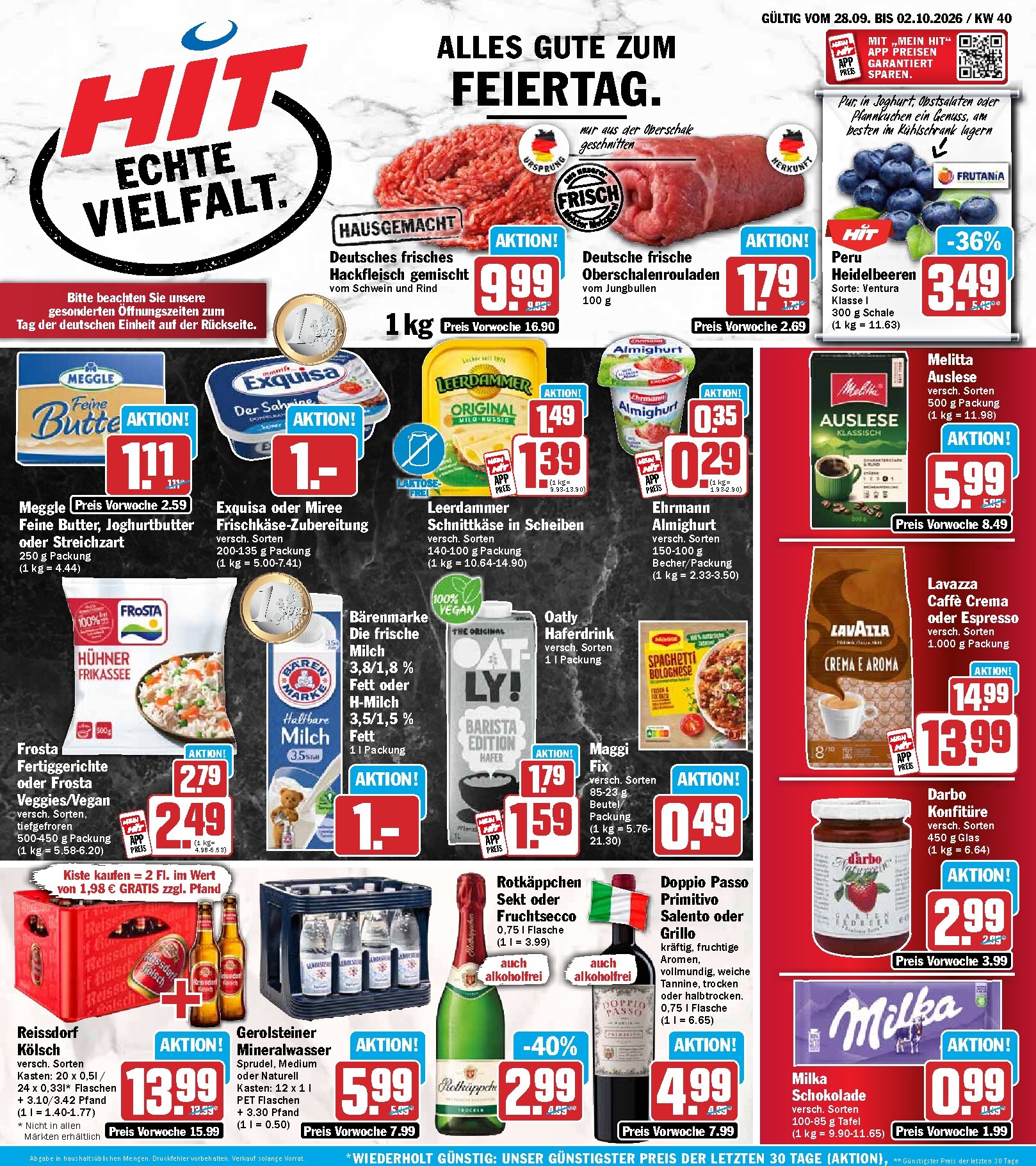 Hit Prospekt nächste Woche – von Montag 28.09.2026 bis Freitag 02.10.2026