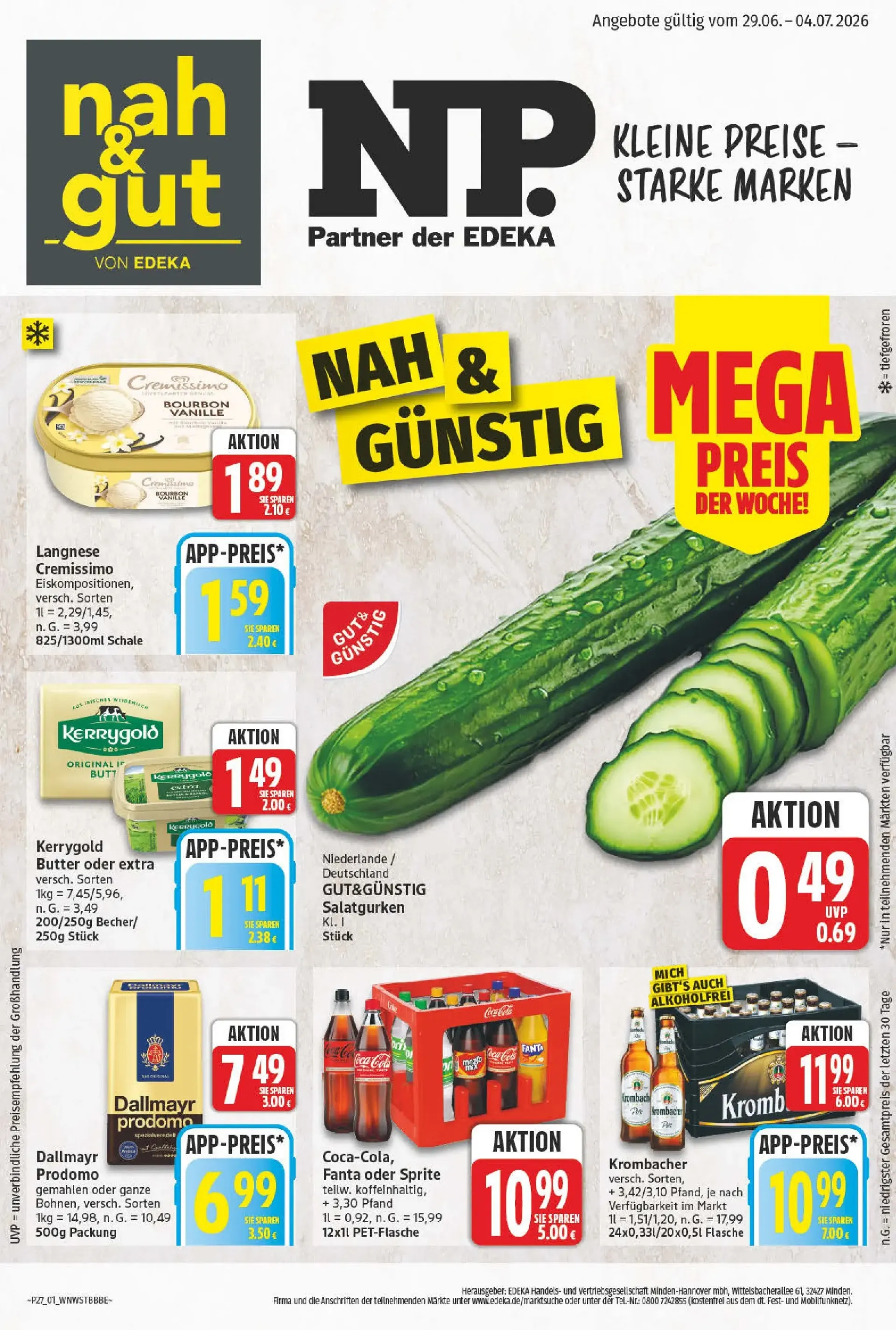 NP - Wochenangebote Prospekt nächste Woche – von Montag 29.06.2026 bis Samstag 04.07.2026