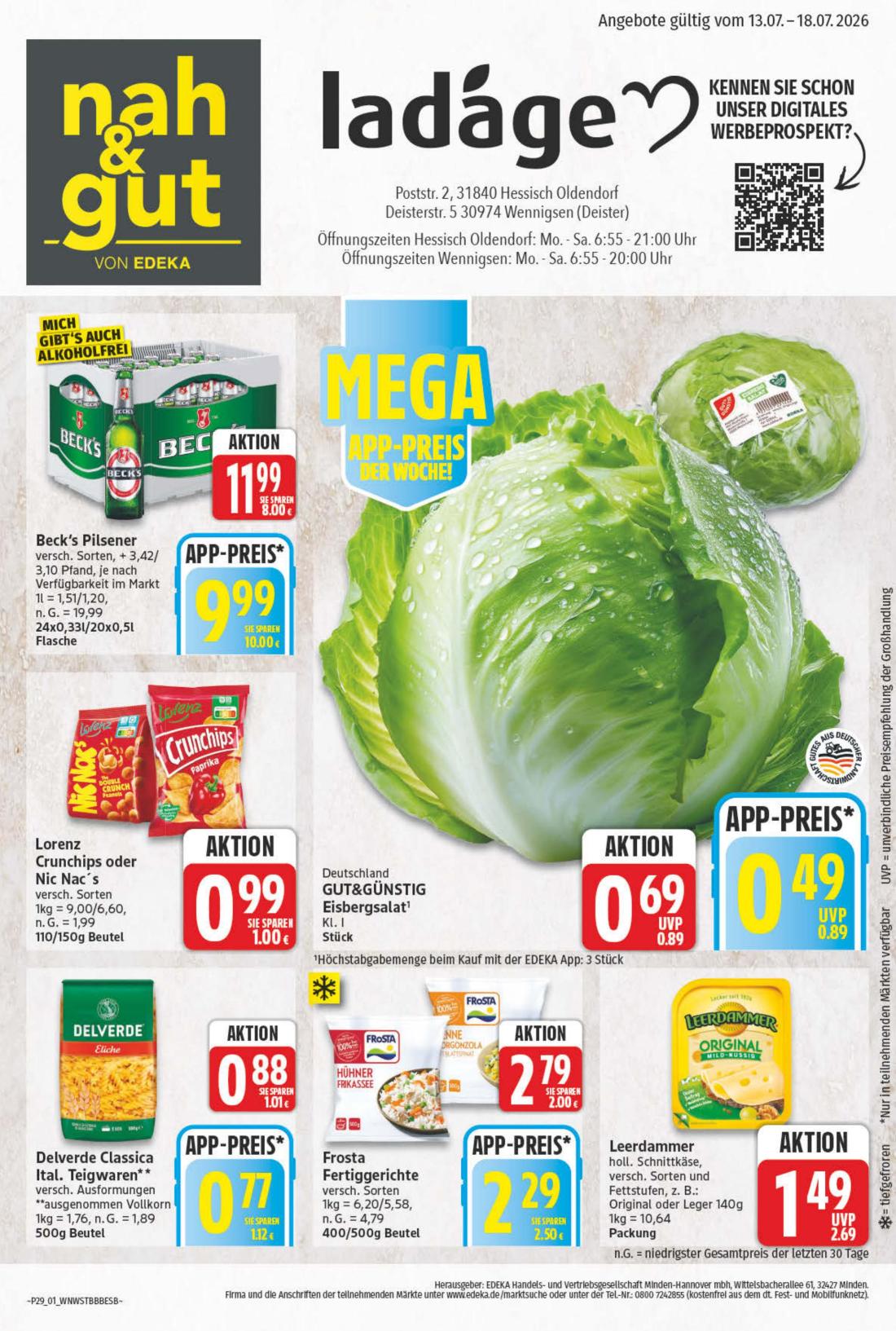NP - Hessisch Oldendorf, Wennigsen Prospekt – von Montag 13.07.2026 bis Samstag 18.07.2026