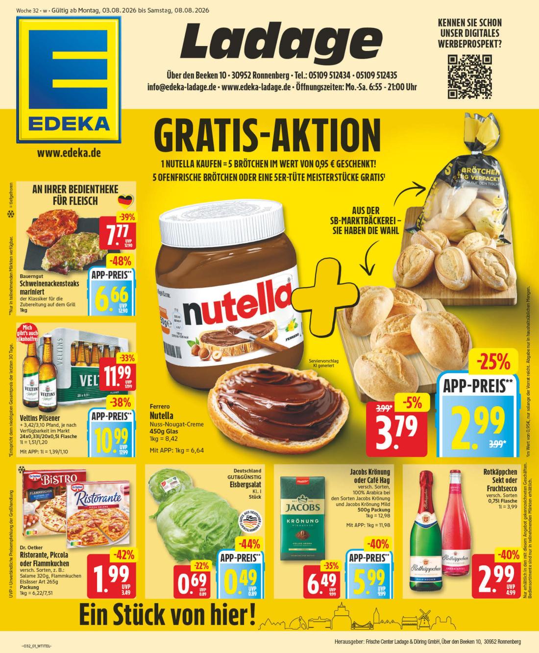 NP - Ronnenberg Prospekt nächste Woche – von Montag 03.08.2026 bis Samstag 08.08.2026