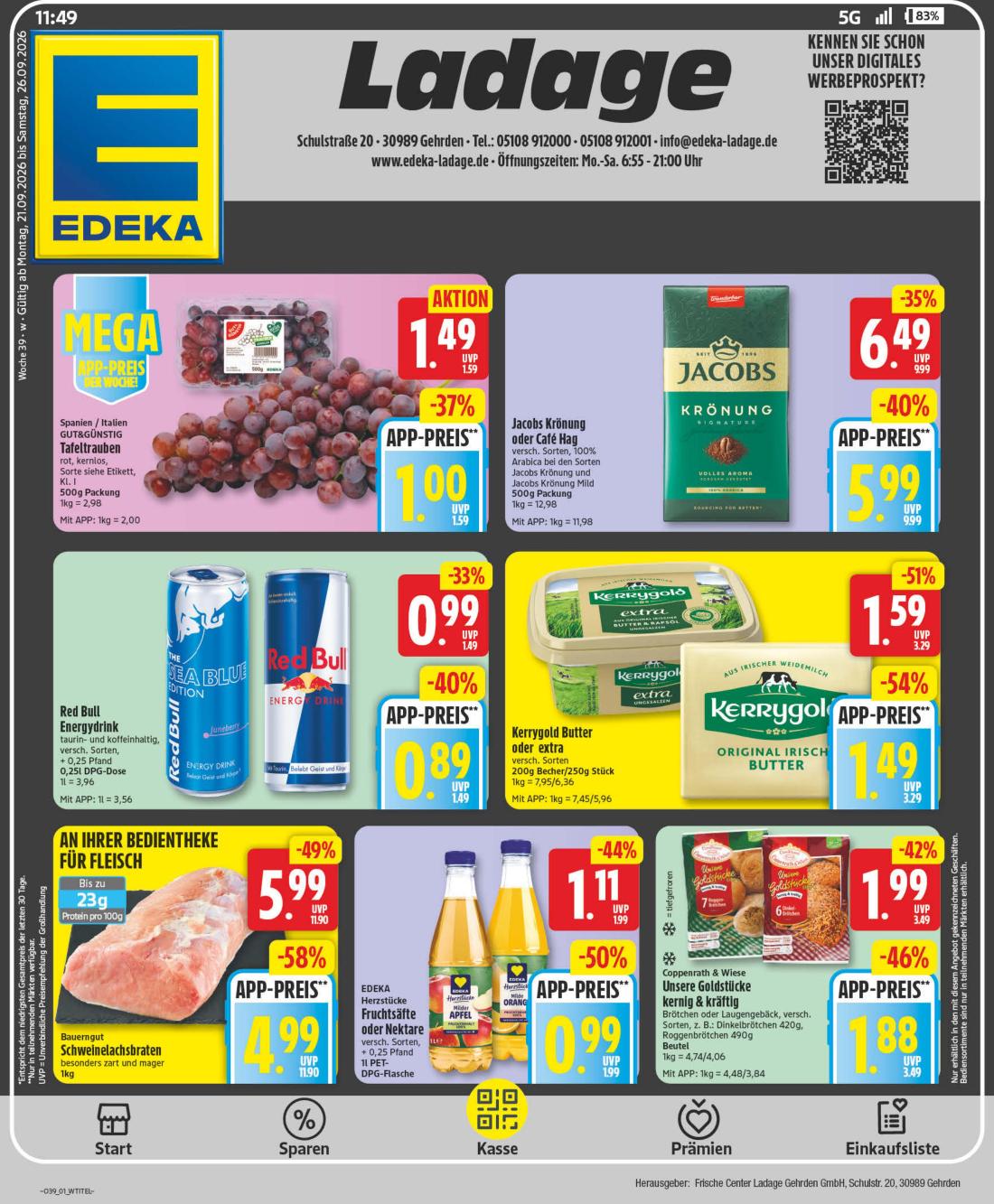 NP - Gehrden Prospekt nächste Woche – von Montag 21.09.2026 bis Samstag 26.09.2026