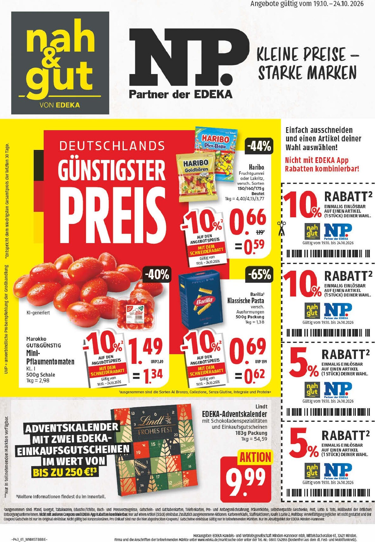 NP Prospekt nächste Woche – von Montag 19.10.2026 bis Samstag 24.10.2026