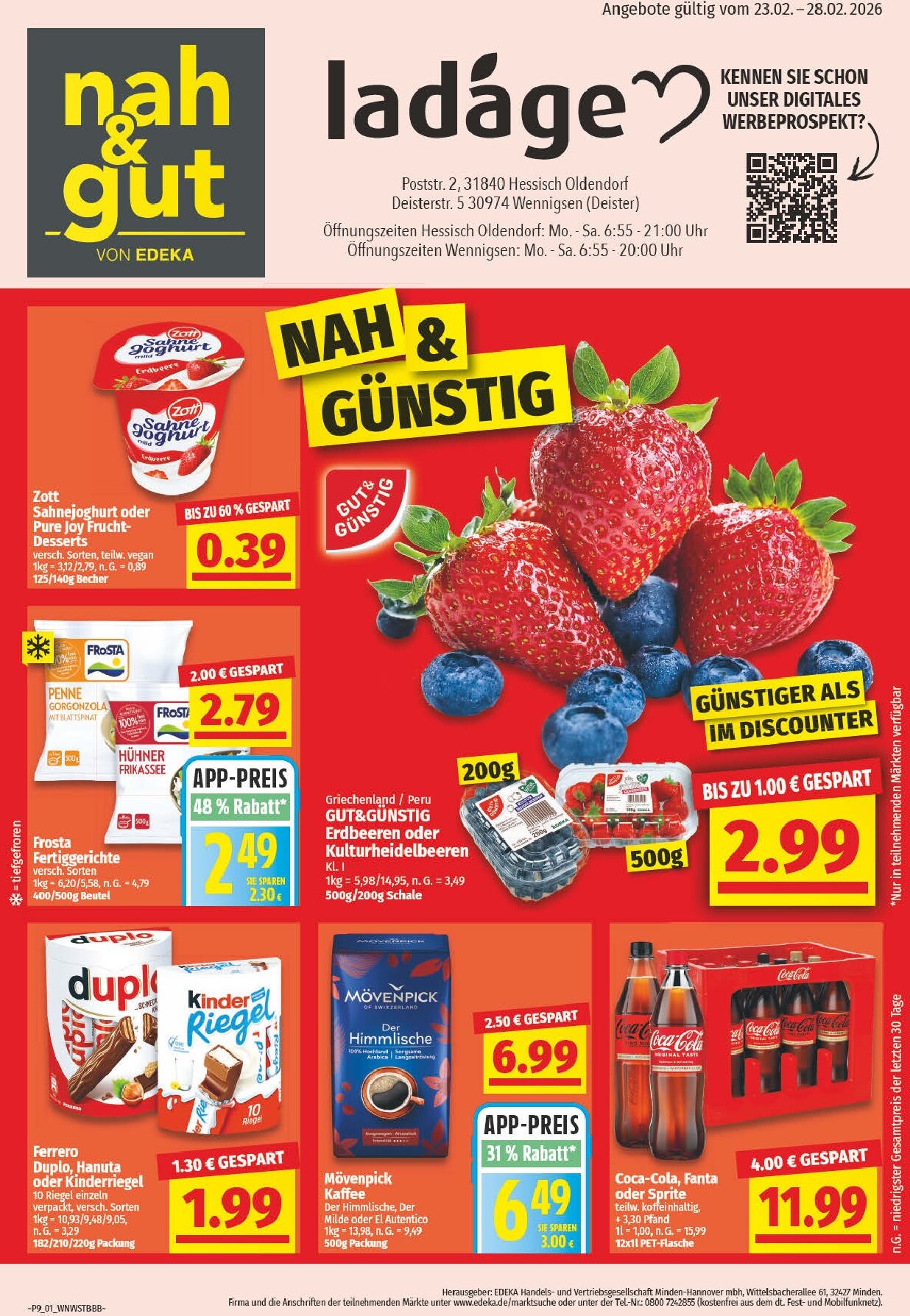 NP - nah & gut - Wenningsen, Hessisch Oldendorf-Prospekt gültig vom 23.02.2026 bis 28.02.2026