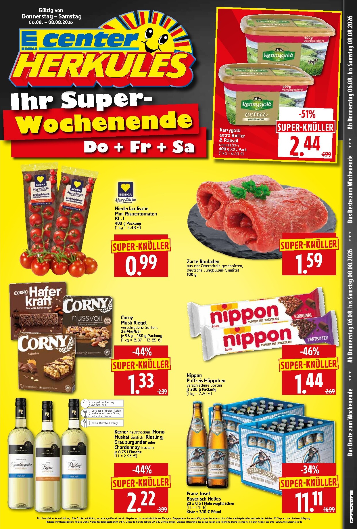 Neuer Herkules - Sonderbeilage Prospekt – von Donnerstag 06.08.2026 bis Samstag 08.08.2026