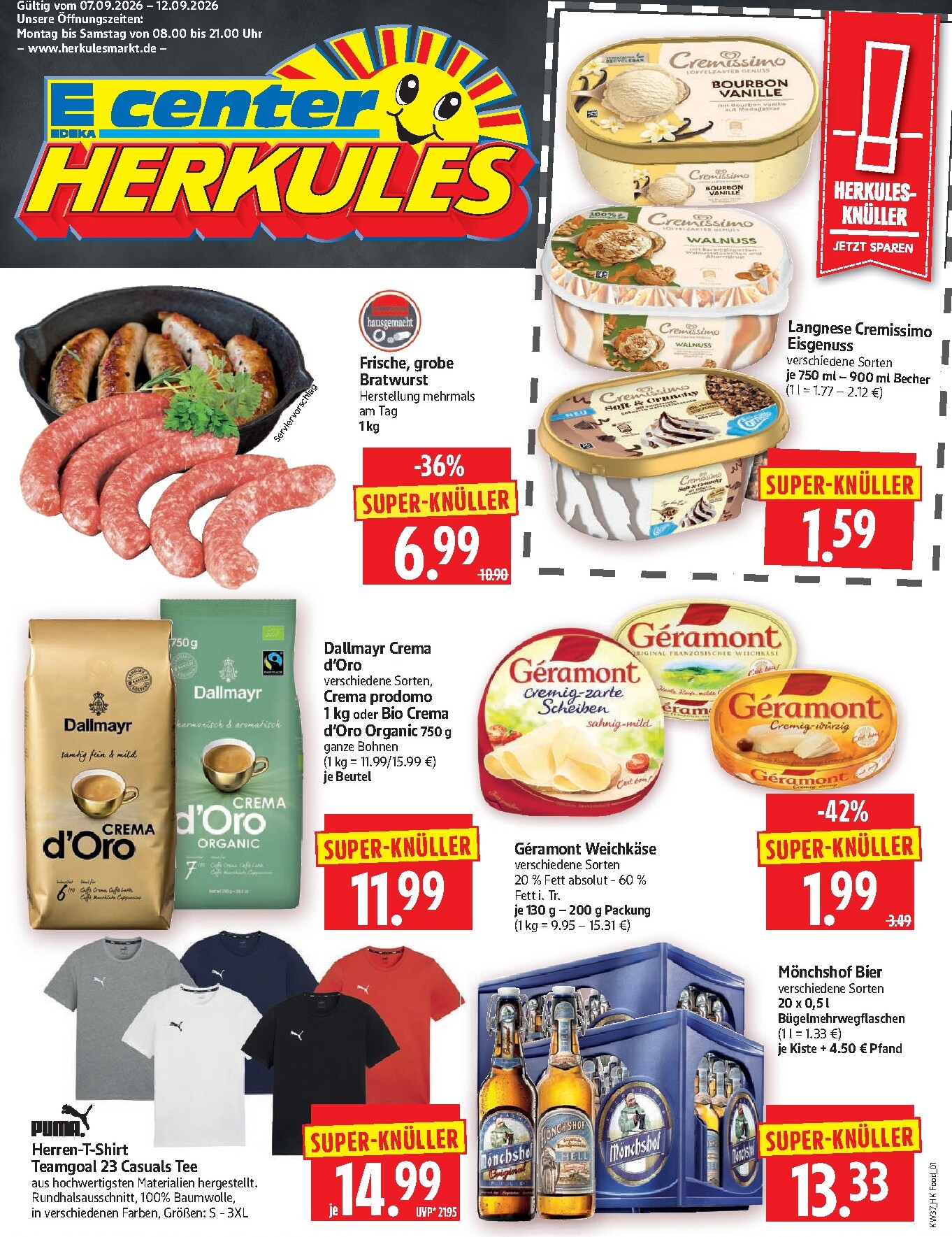 Herkules Prospekt nächste Woche – von Montag 07.09.2026 bis Samstag 12.09.2026