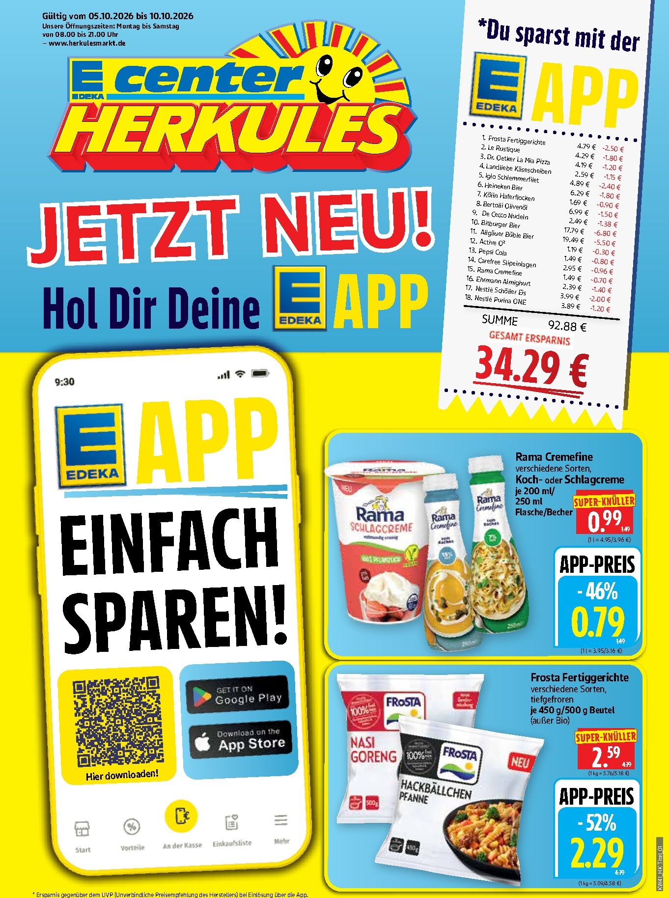 Herkules Prospekt nächste Woche – von Montag 05.10.2026 bis Samstag 10.10.2026
