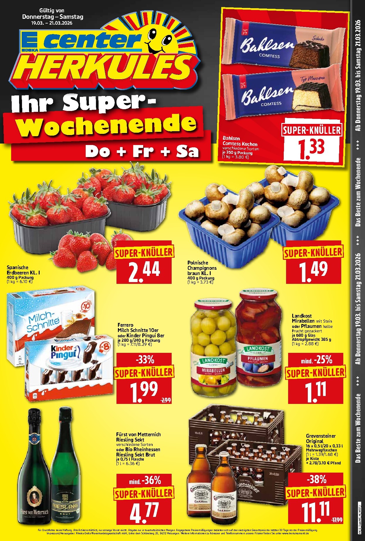 Herkules - Sonderbeilage-Prospekt gültig vom 19.03.2026 bis 21.03.2026